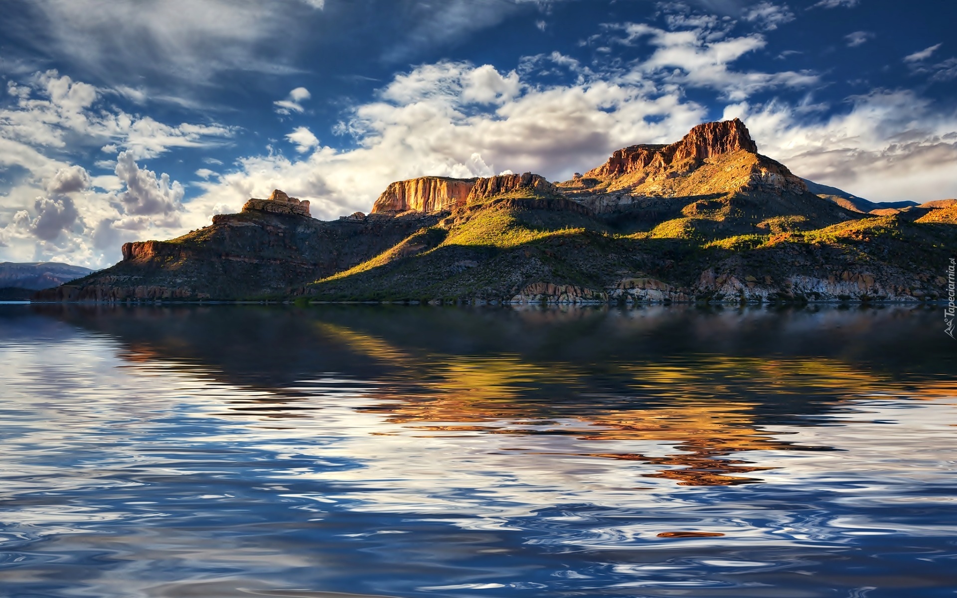Jezioro, Góry, Arizona, Hrabstwo Apache, Odbicie