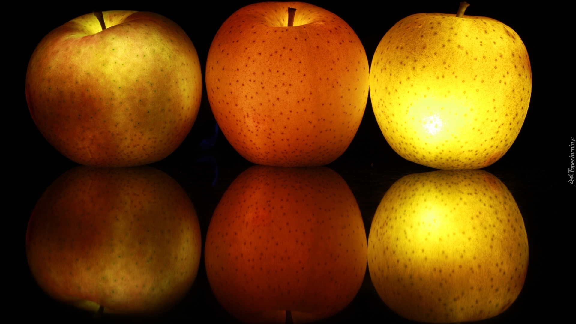 Owoce, Jabłka, 3D