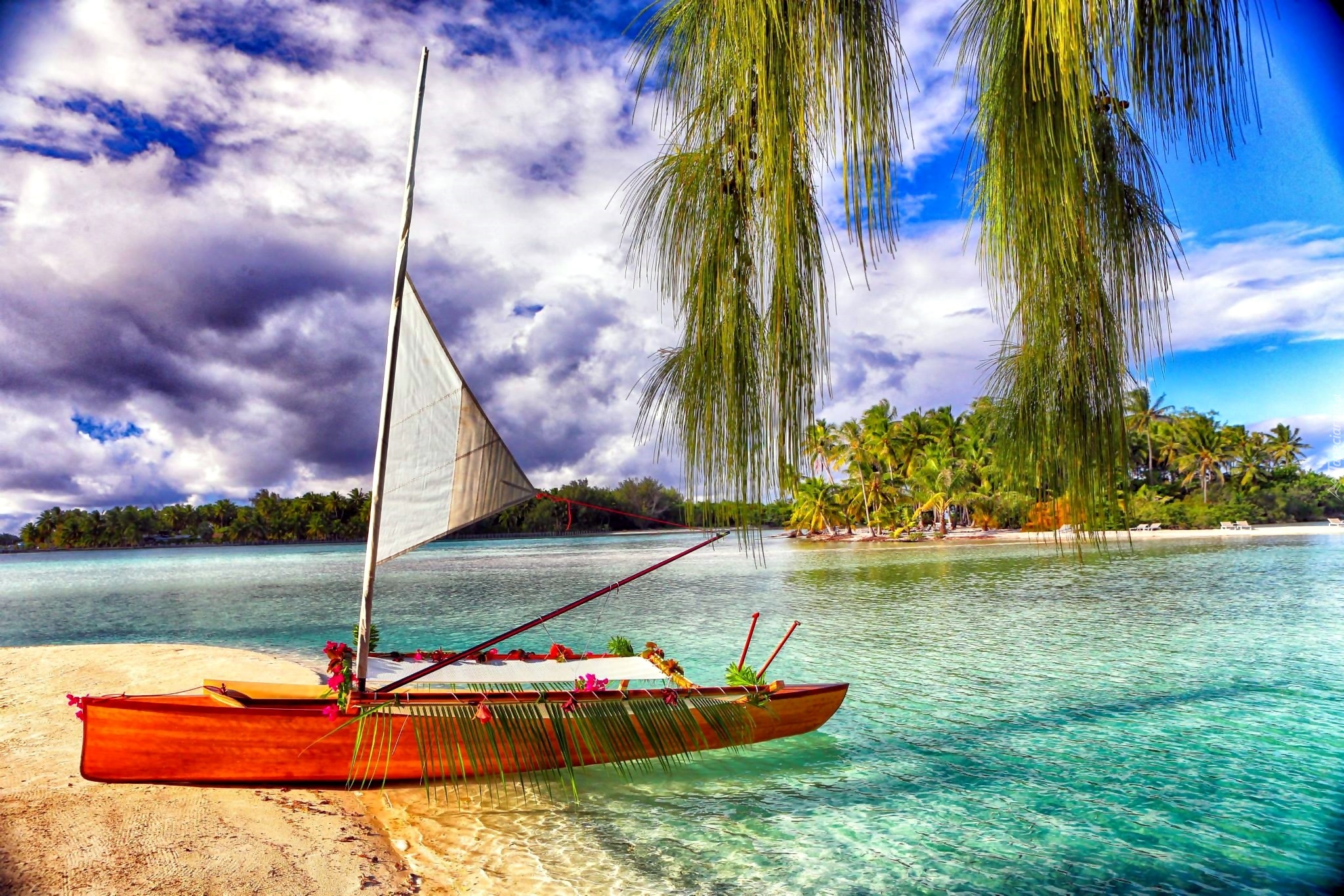 Ocean, Laguna, Łódz, Bora Bora