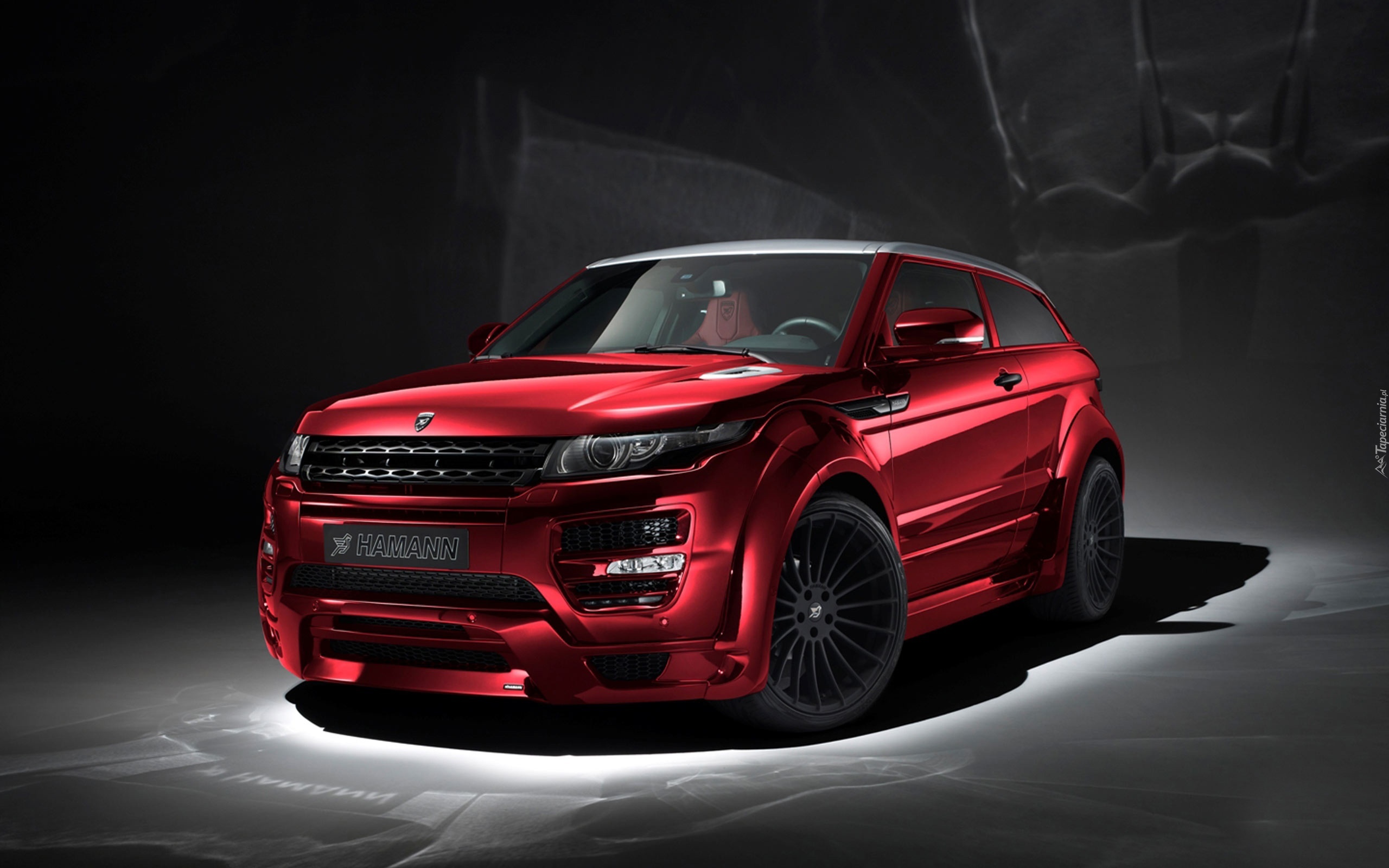 Czerwony, Range Rover, Evoque