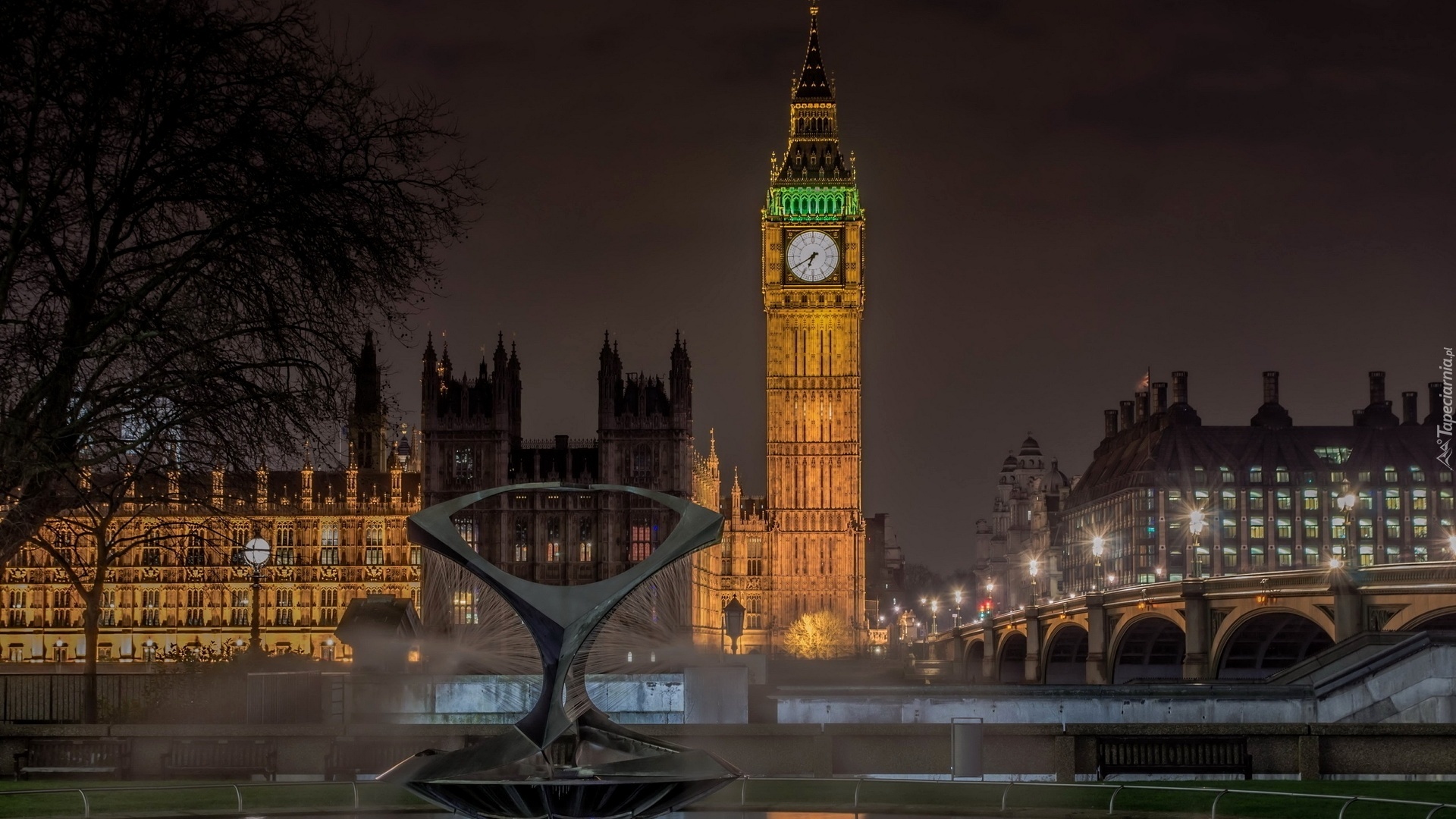 Londyn, Rzeka, Most, Big Ben