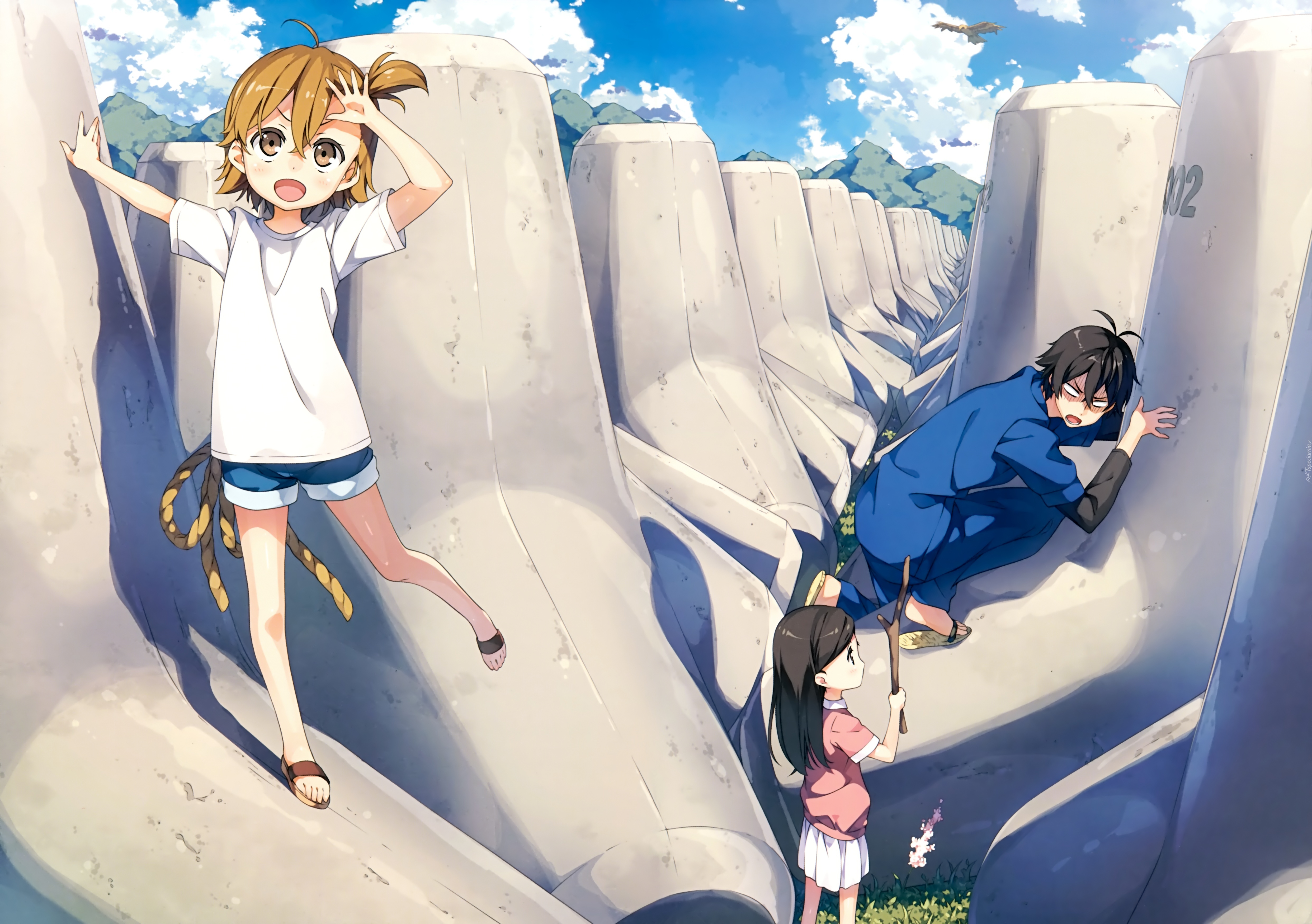 Barakamon, Handa Seishuu, Kotoishi Naru, Kubota Hina