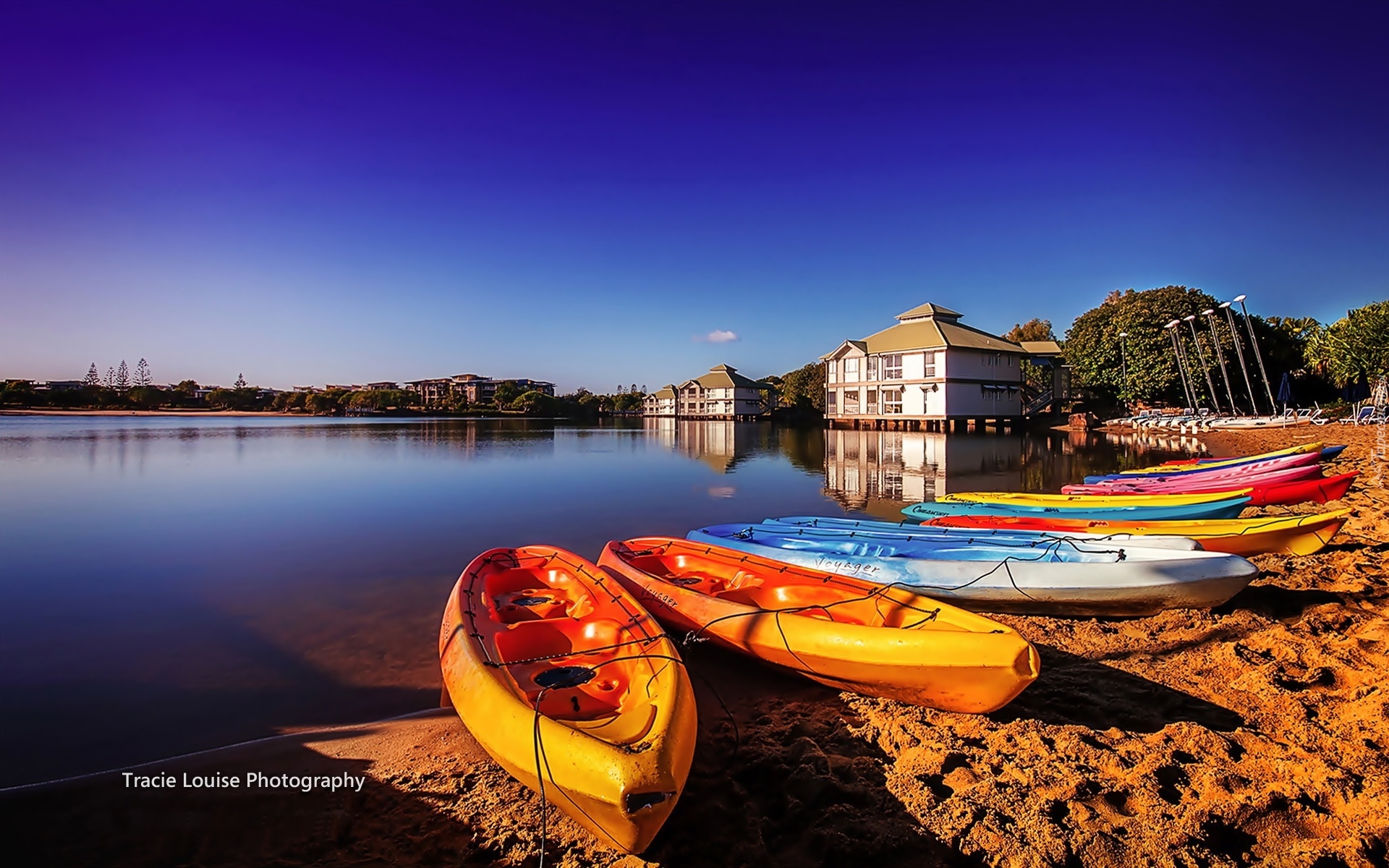 Kajaki, Sportowe, Jezioro, Australia