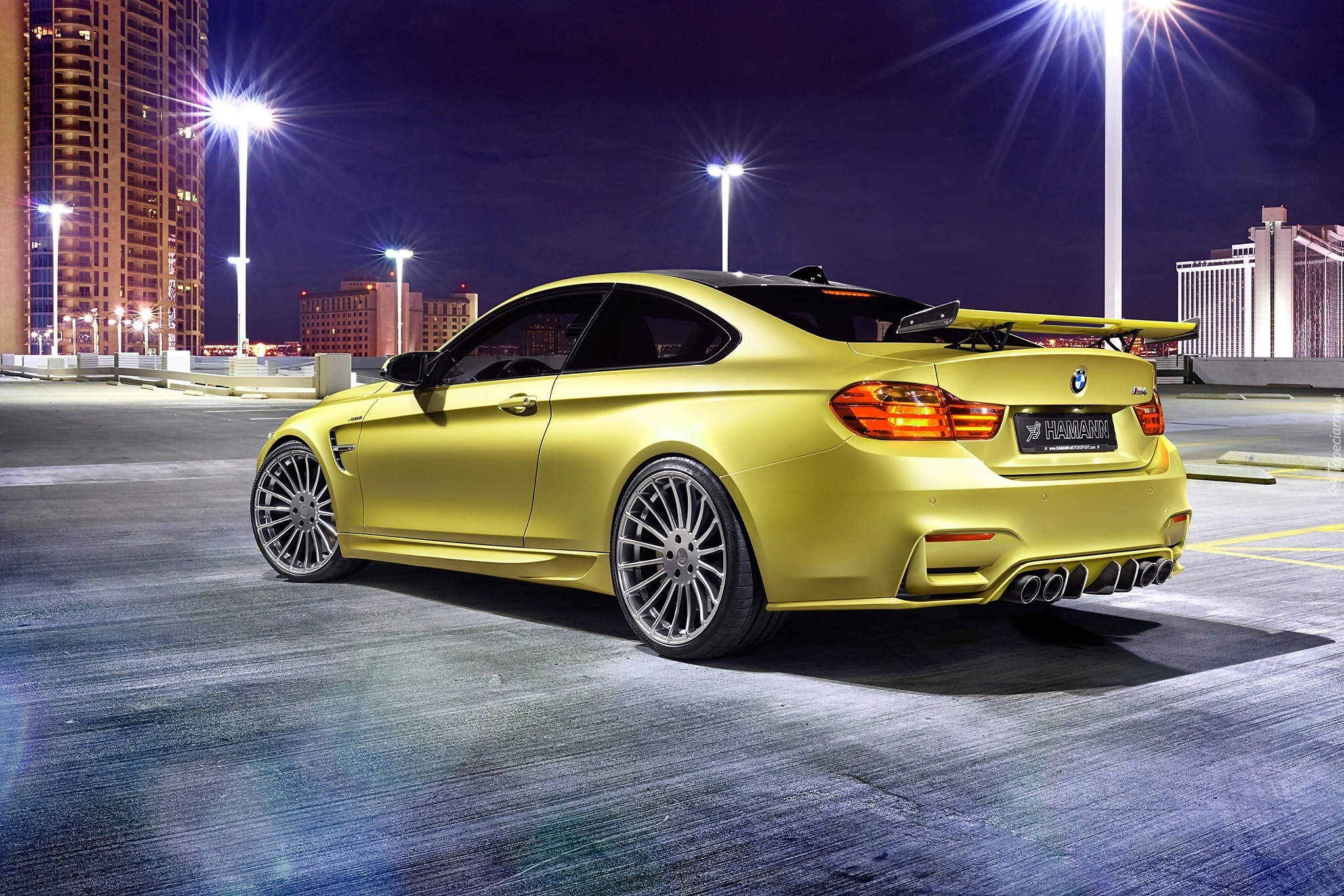 BMW Hamann, M4, F82, Miasto, Noc