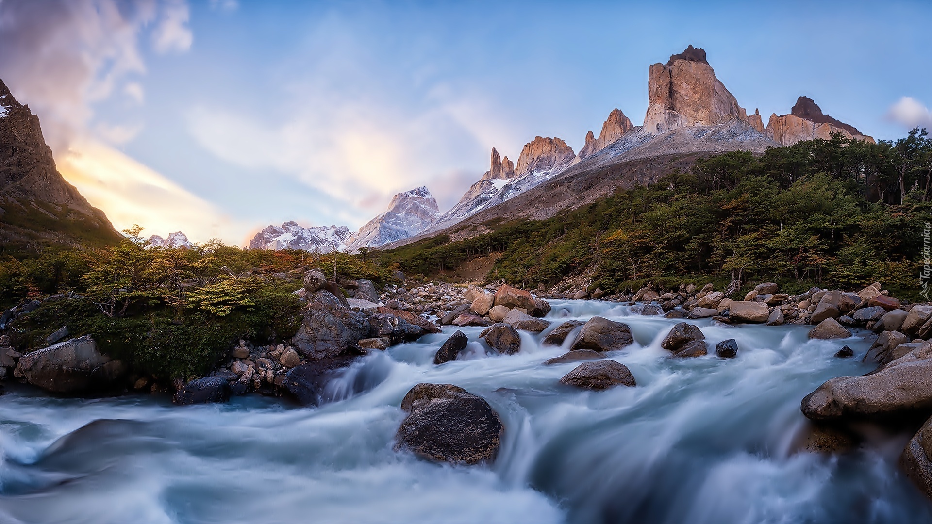 Góry, Rzeka, Kamienie, Chile