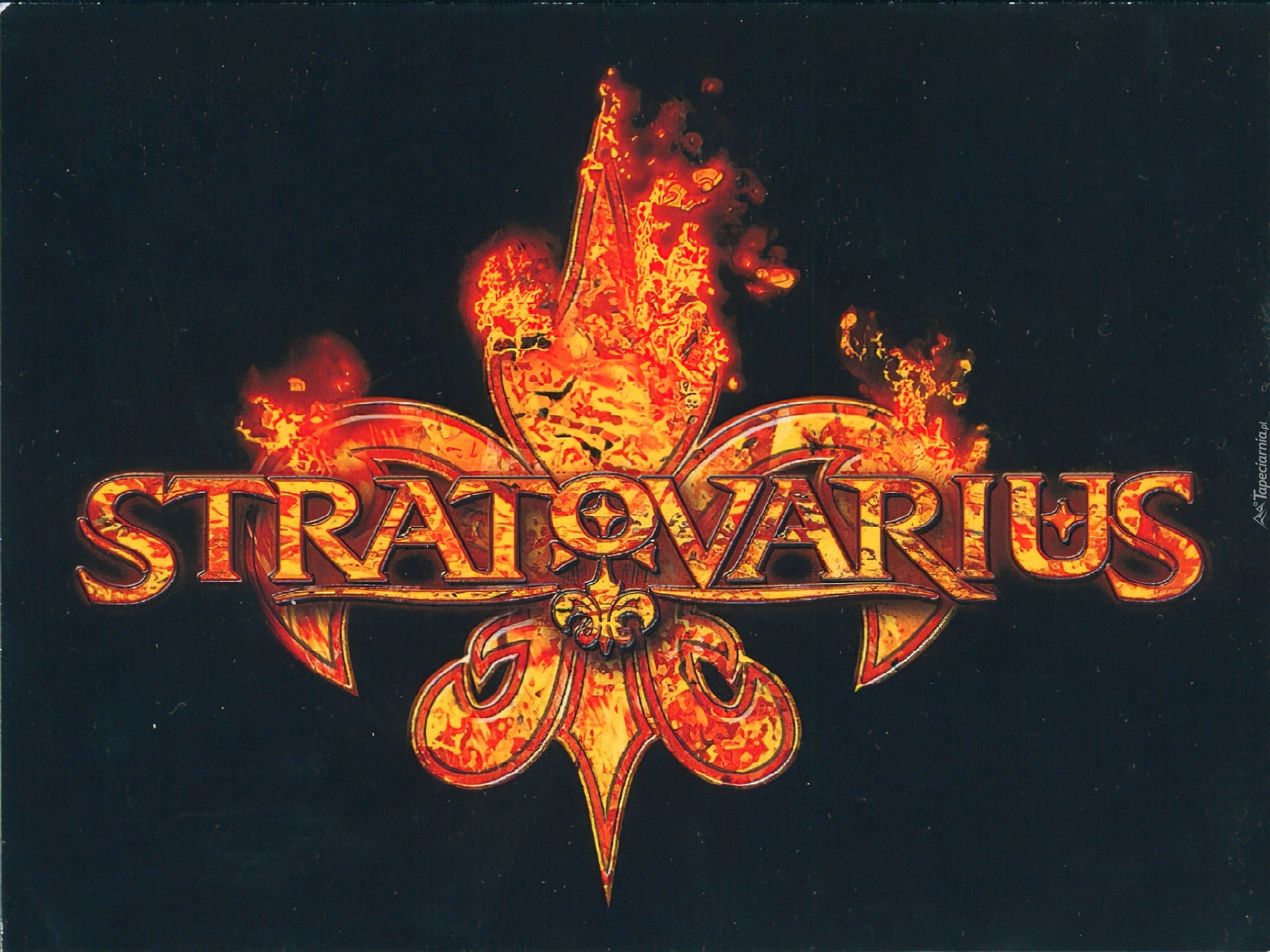 Stratovarius,logo, płomienie