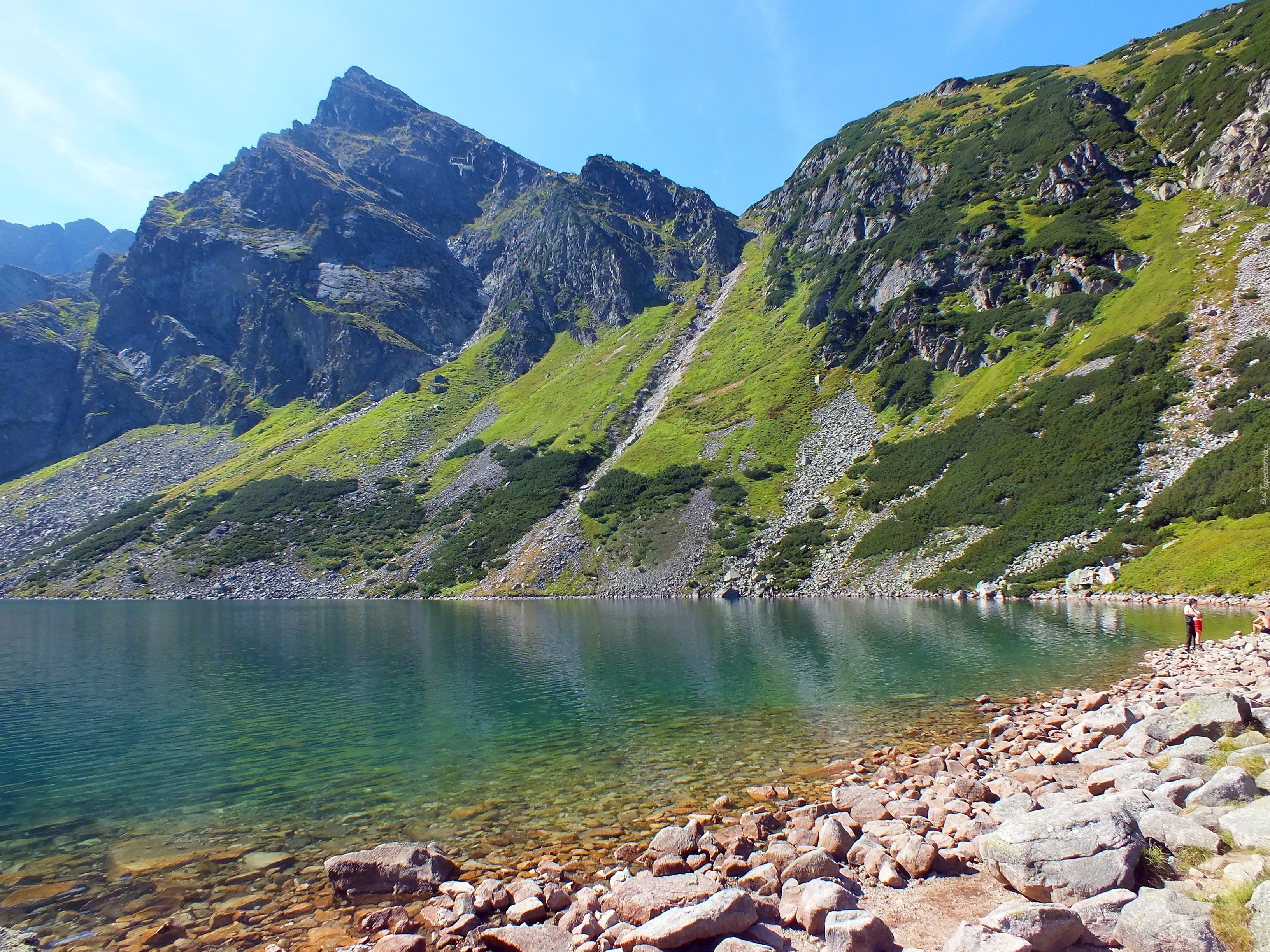 Czarny, Staw, Gąsienicowy, Tatry, Kościelec