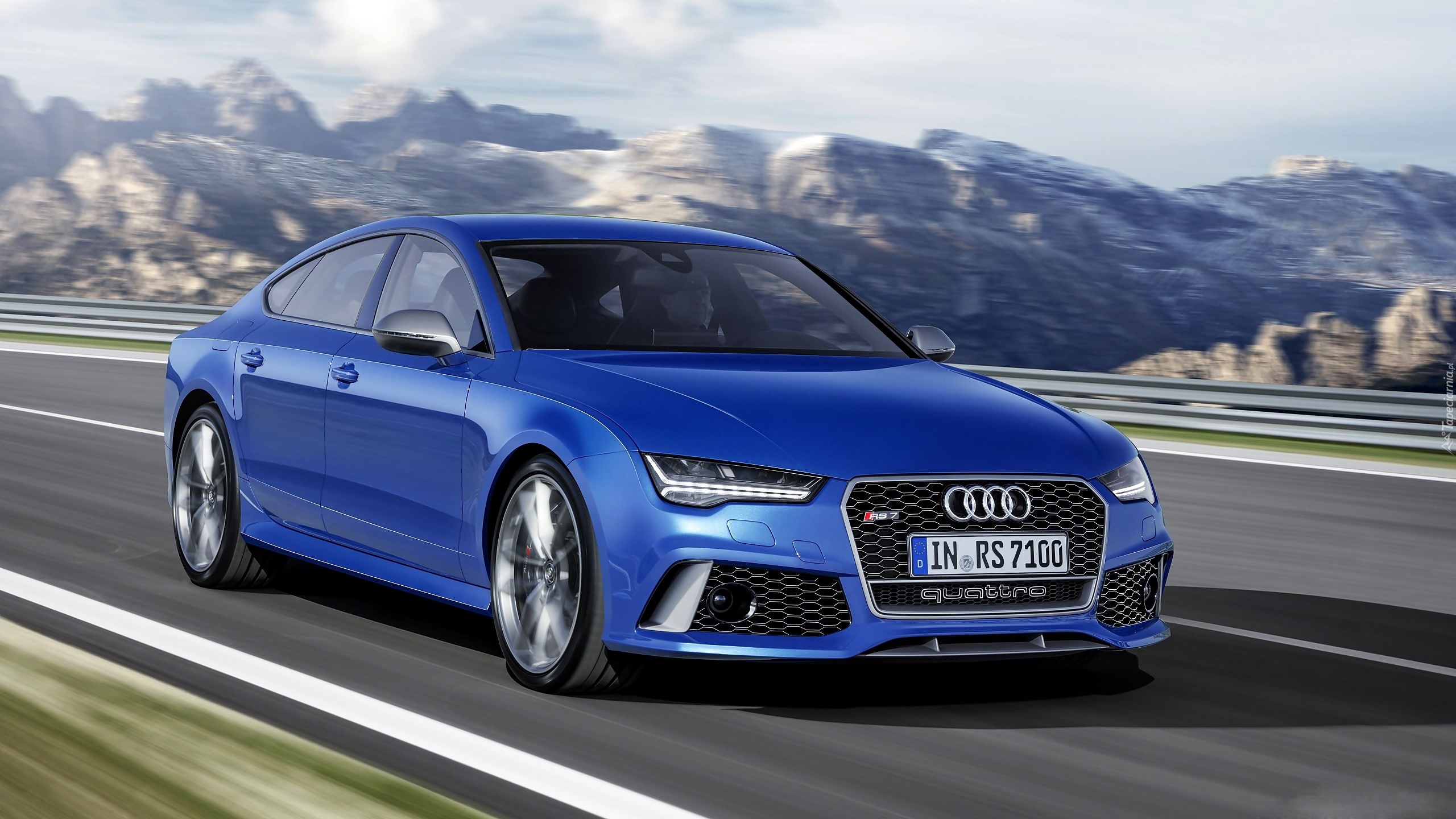 Audi, RS7, Droga, Góry