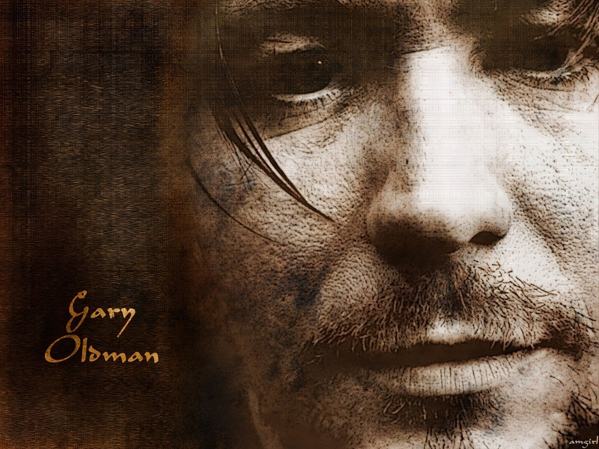 Gary Oldman,twarz, oczy