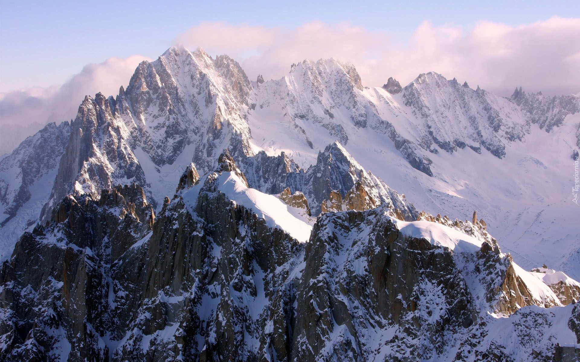 Góry, Mont, Blanc, Francja