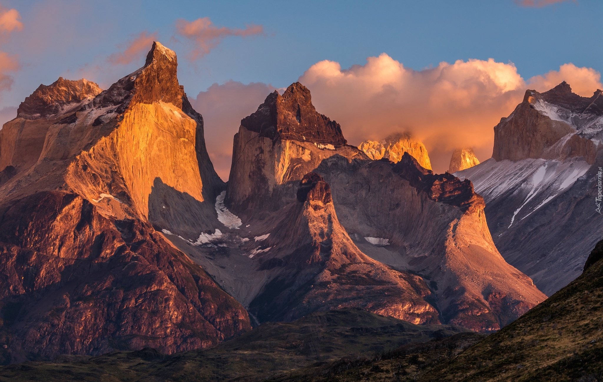 Chile, Patagonia, Góry,  Park Narodowy Torres del Paine