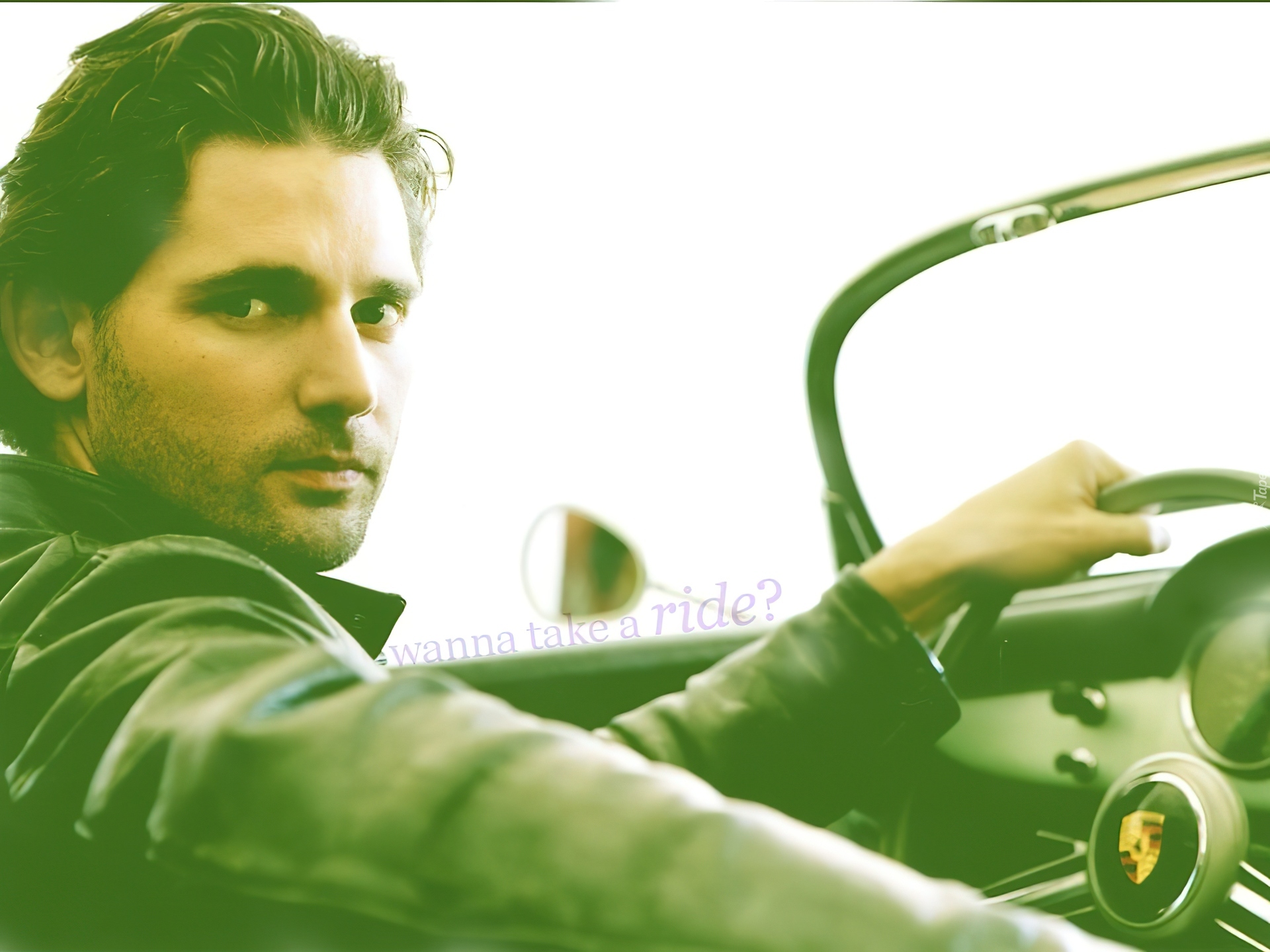 Eric Bana,auto, kierownica