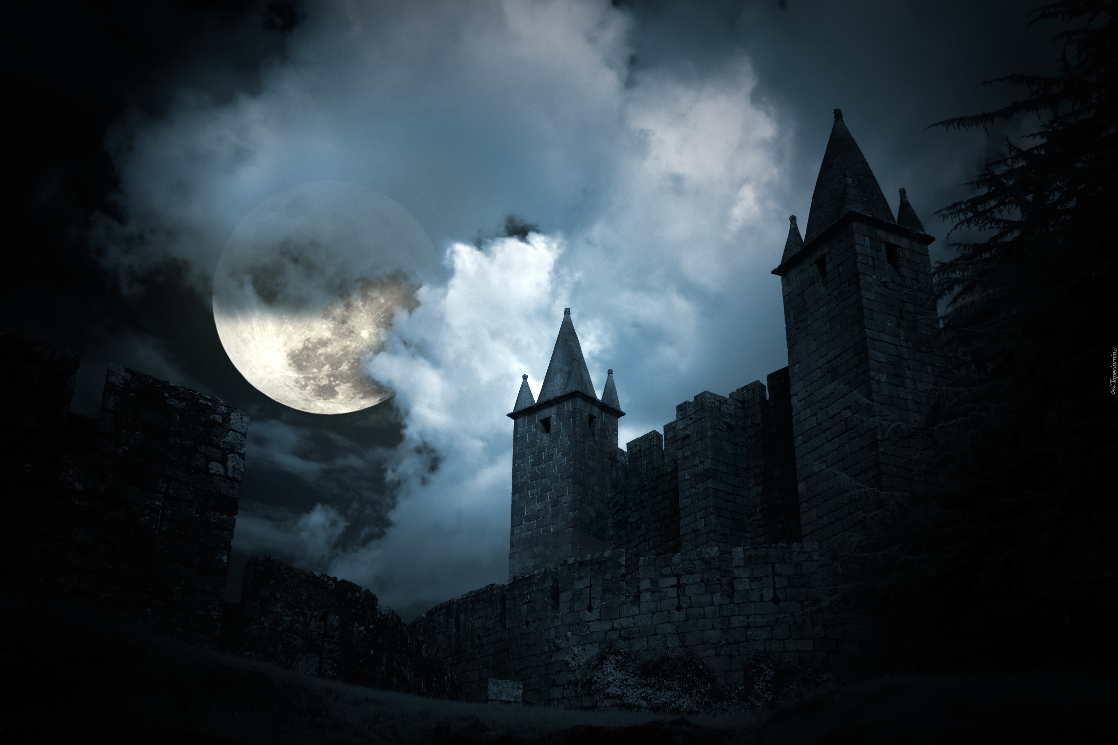 Zamek, Wieżyczki, Księżyc