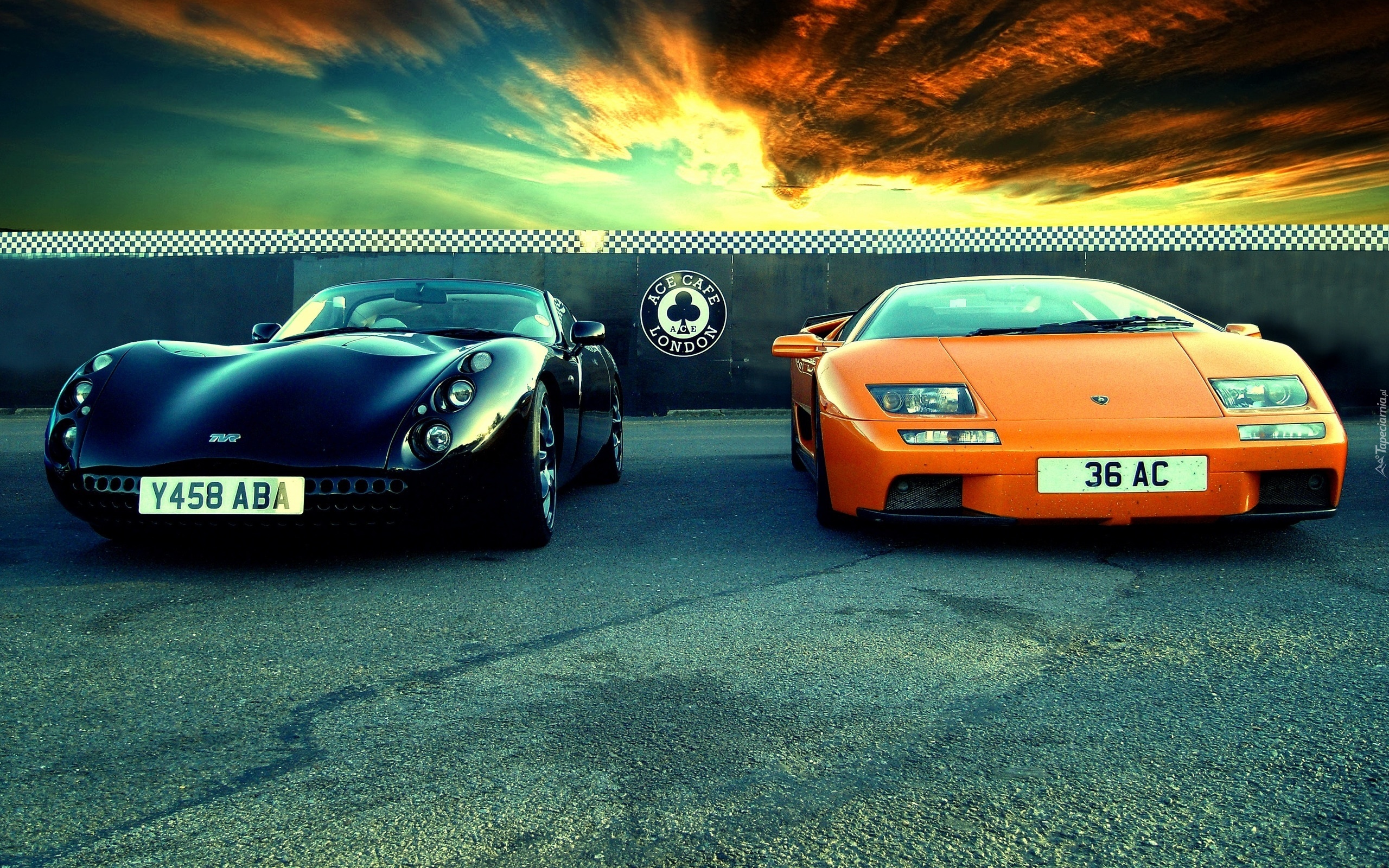 Samochód, Lamborghini, Diablo, TVR, Tuscan