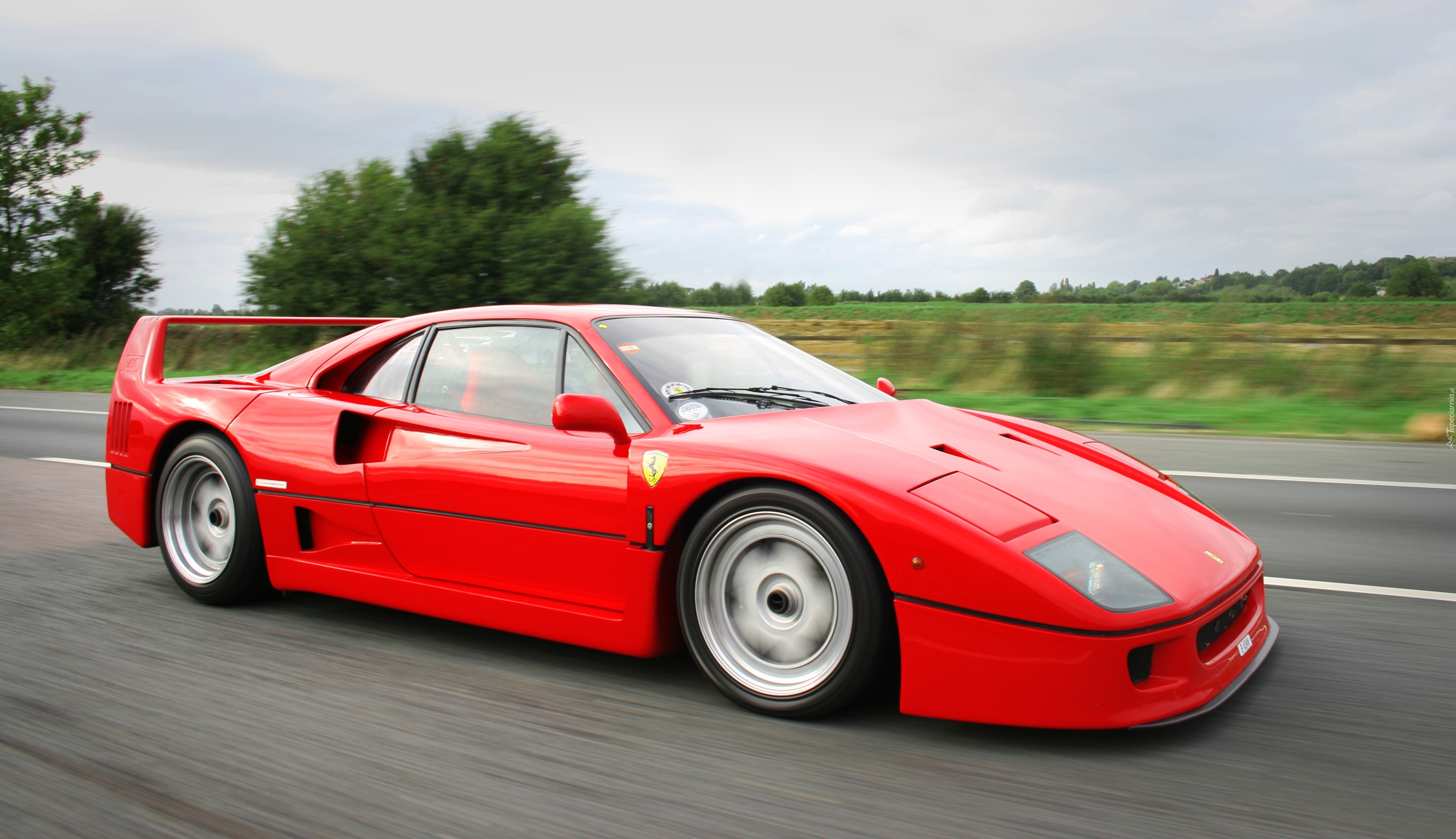 Ferrari F40, Samochód, Czerwony