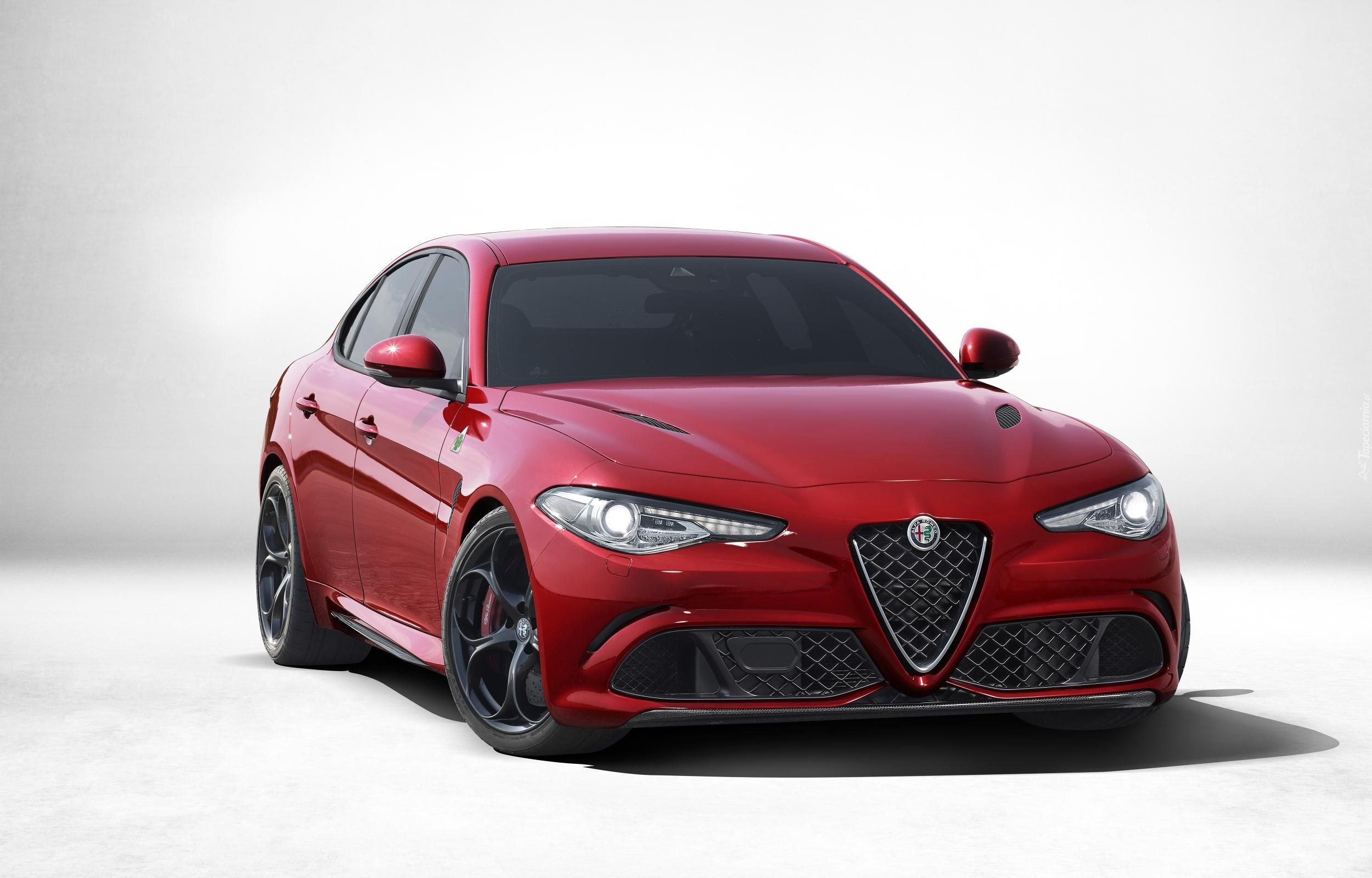 Alfa Romeo, Samochód, Czerwony, Giulia