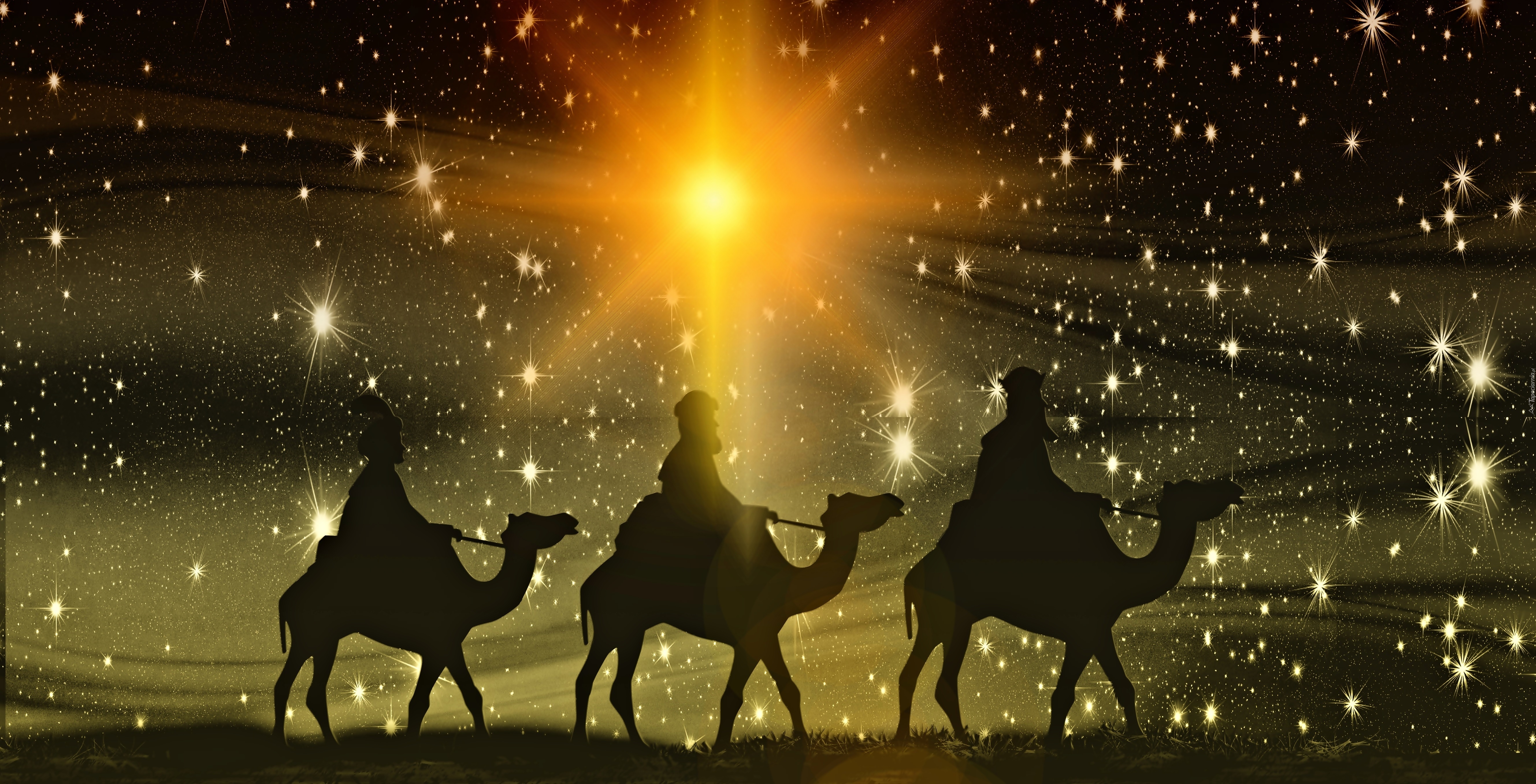 Trzech Króli, Gwiazda, Boże Narodzenie, Święta, Grafika