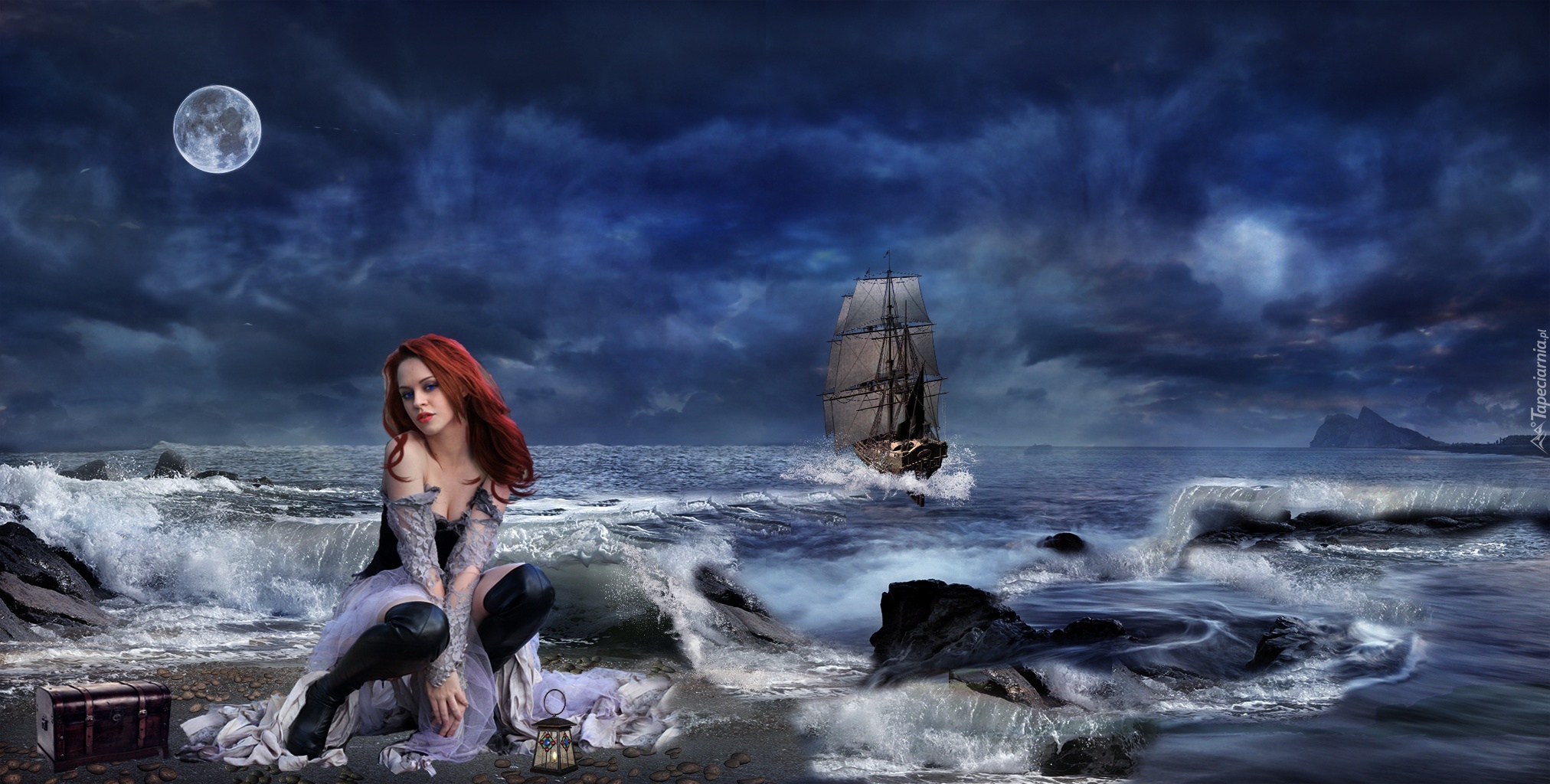 Kobieta, Morze, Okręt