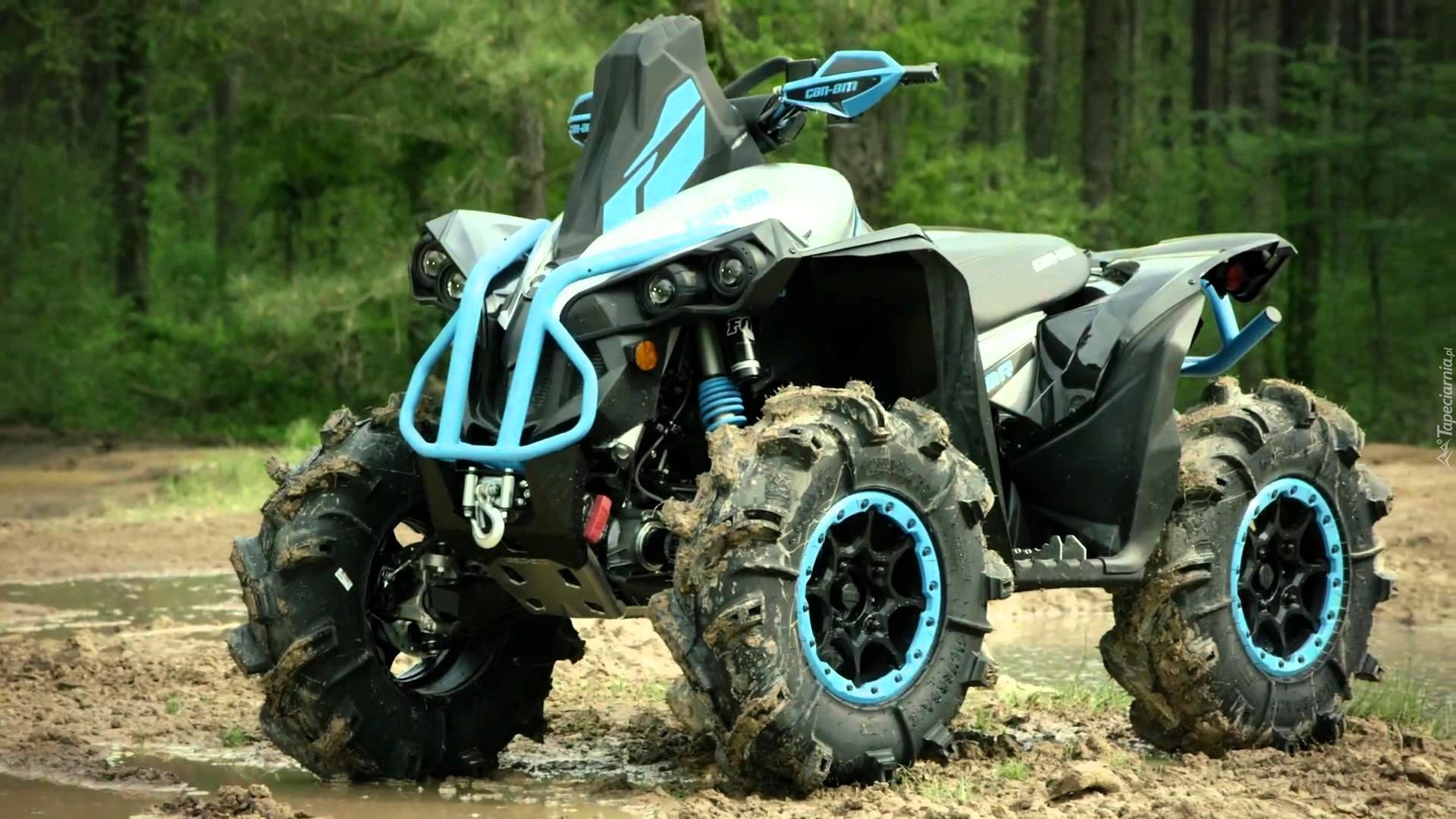 Niebieski, Quad, Can-Am, Renegade 1000 R XMR