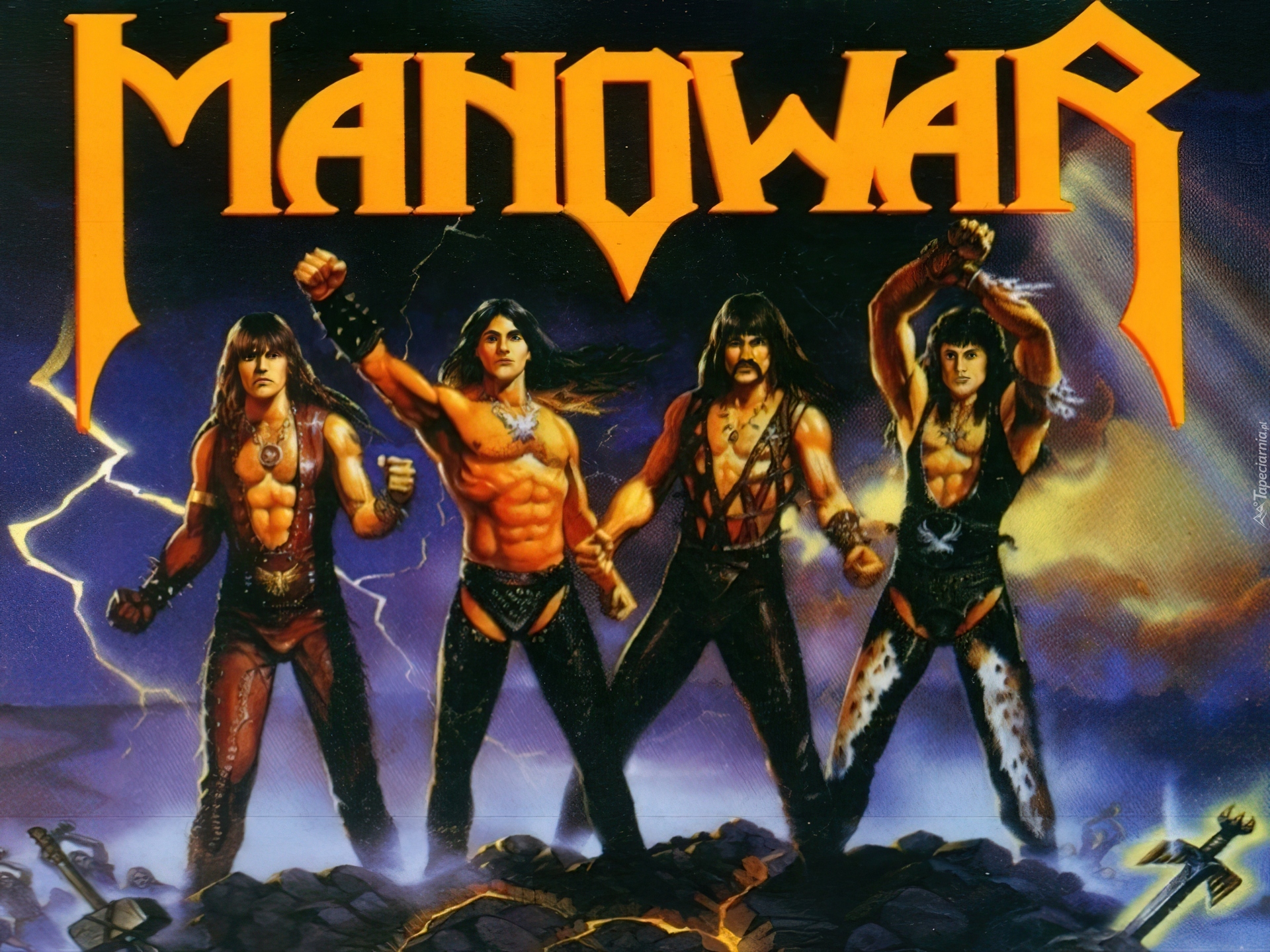 Manowar,mięśnie , miecz