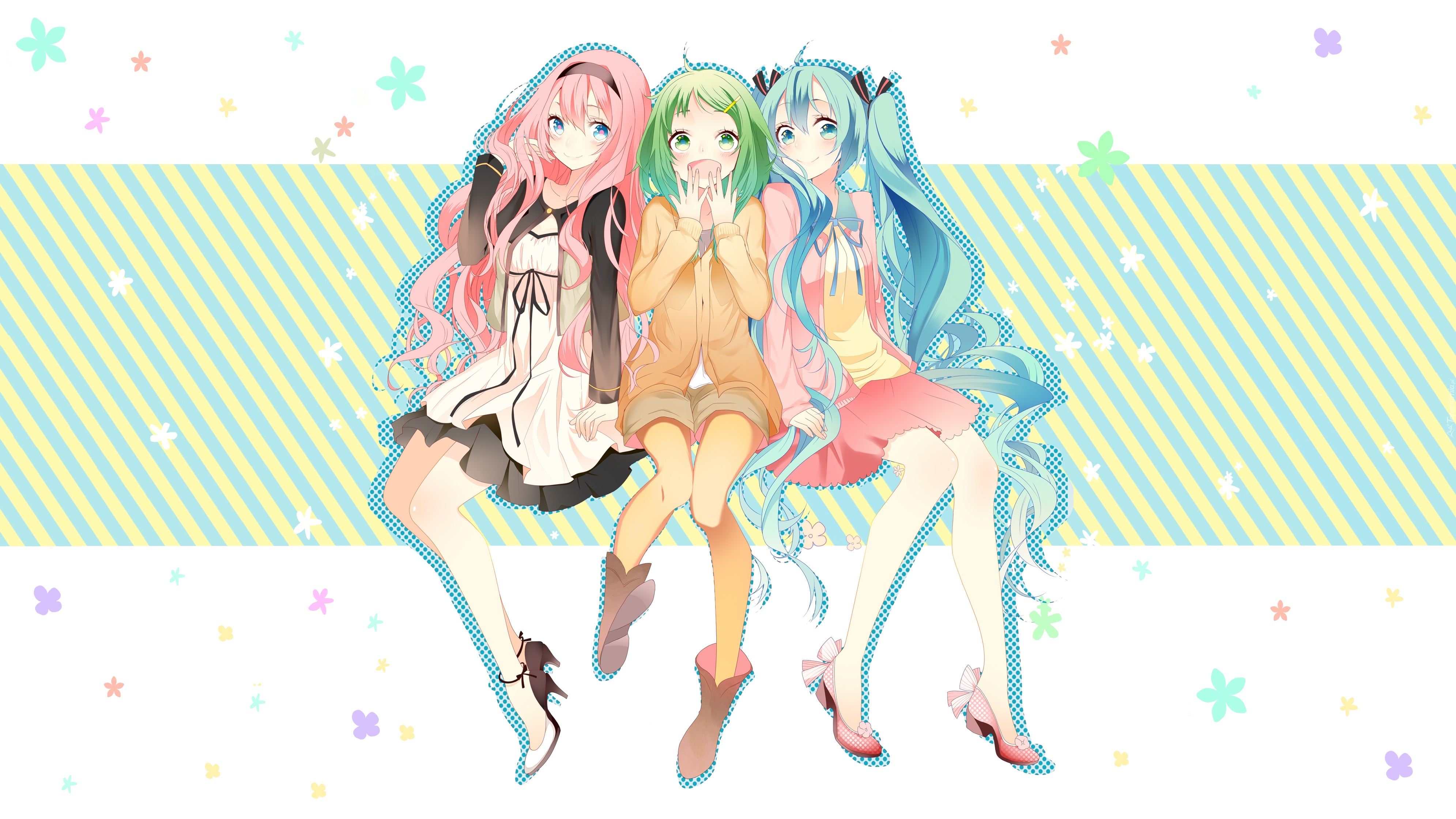 Vocaloid, Megurine Luka, Gumi, Hatsune Miku