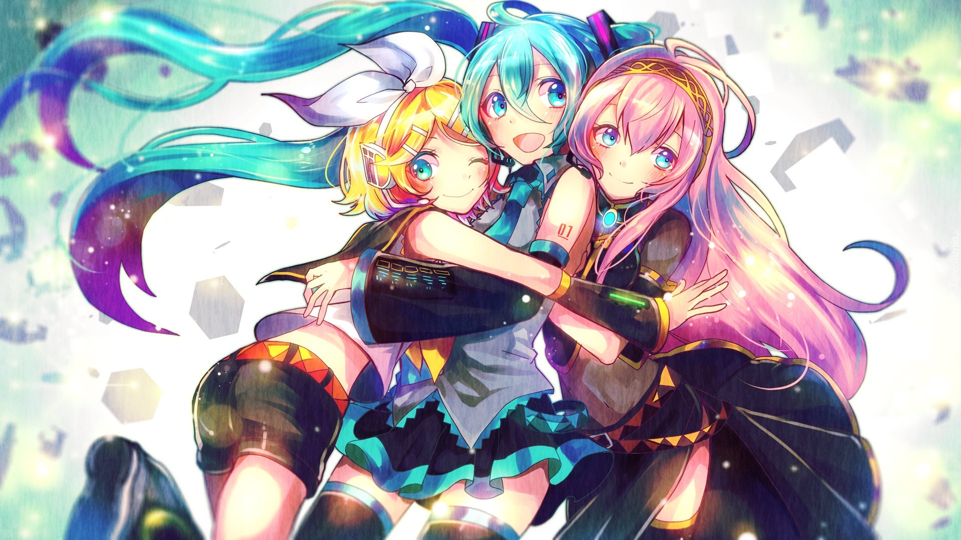 Vocaloid, Hatsune Miku, Kagamine Rin, Megurine Luka