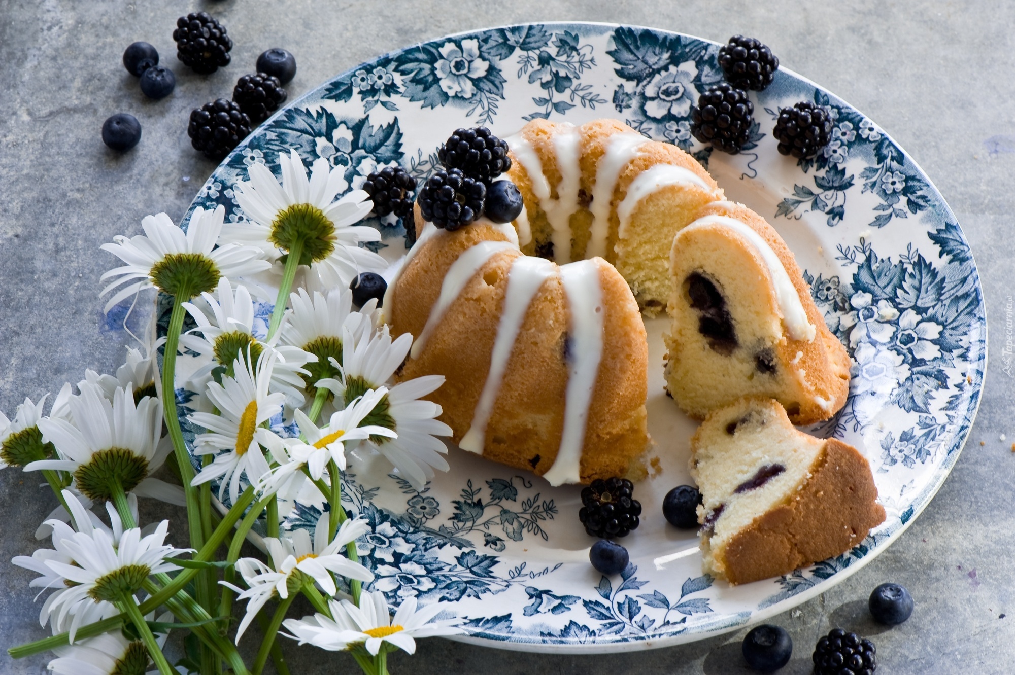 Kwiaty, Ciasto, Babka