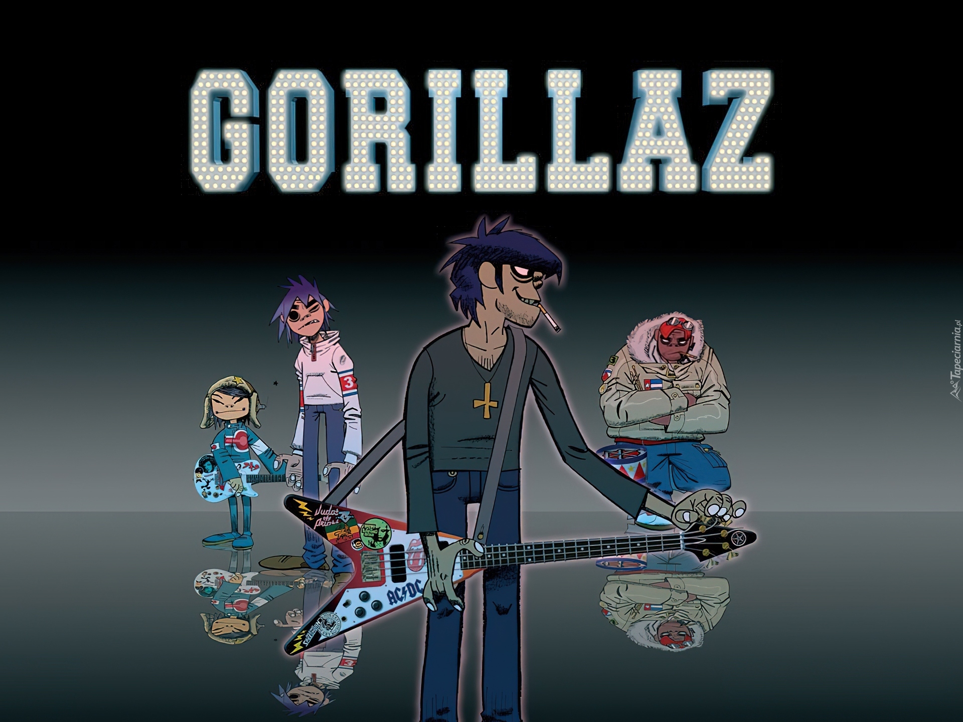 Gorillaz,gitara, zespół