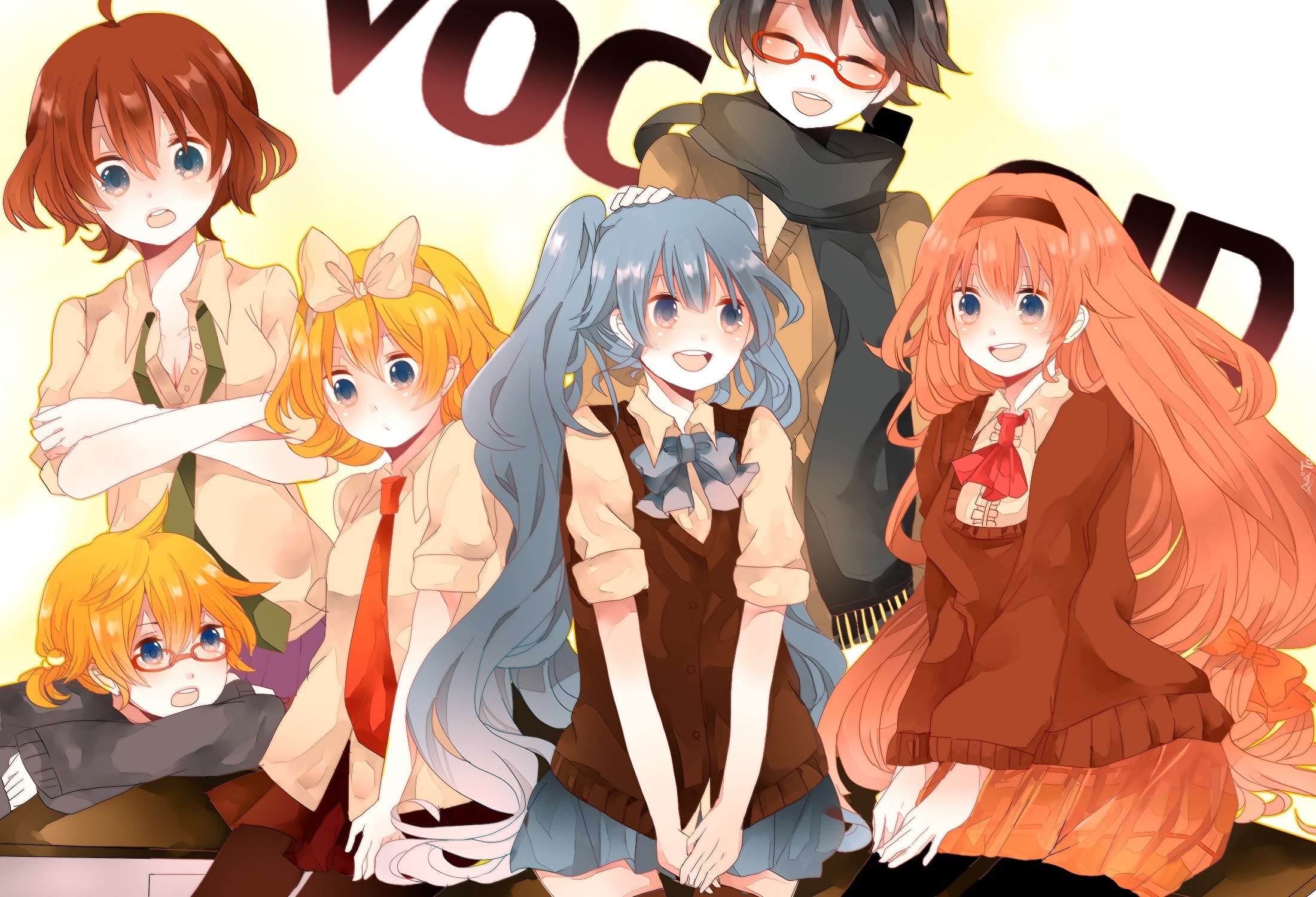 Vocaloid Hatsune Miku Kagamine Rin Kagamine Len Megurine
