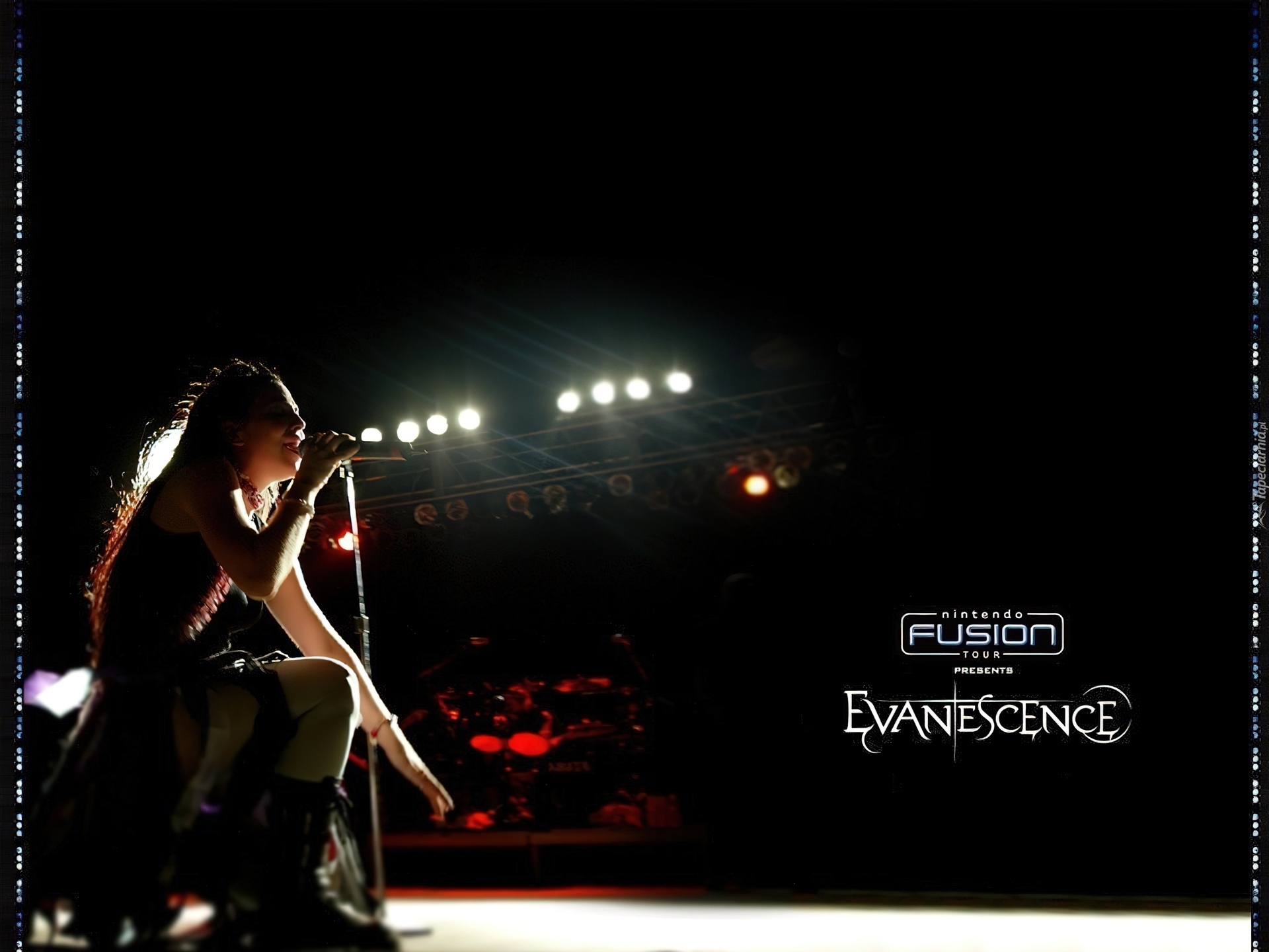 Evanescence,koncert, mikrofon