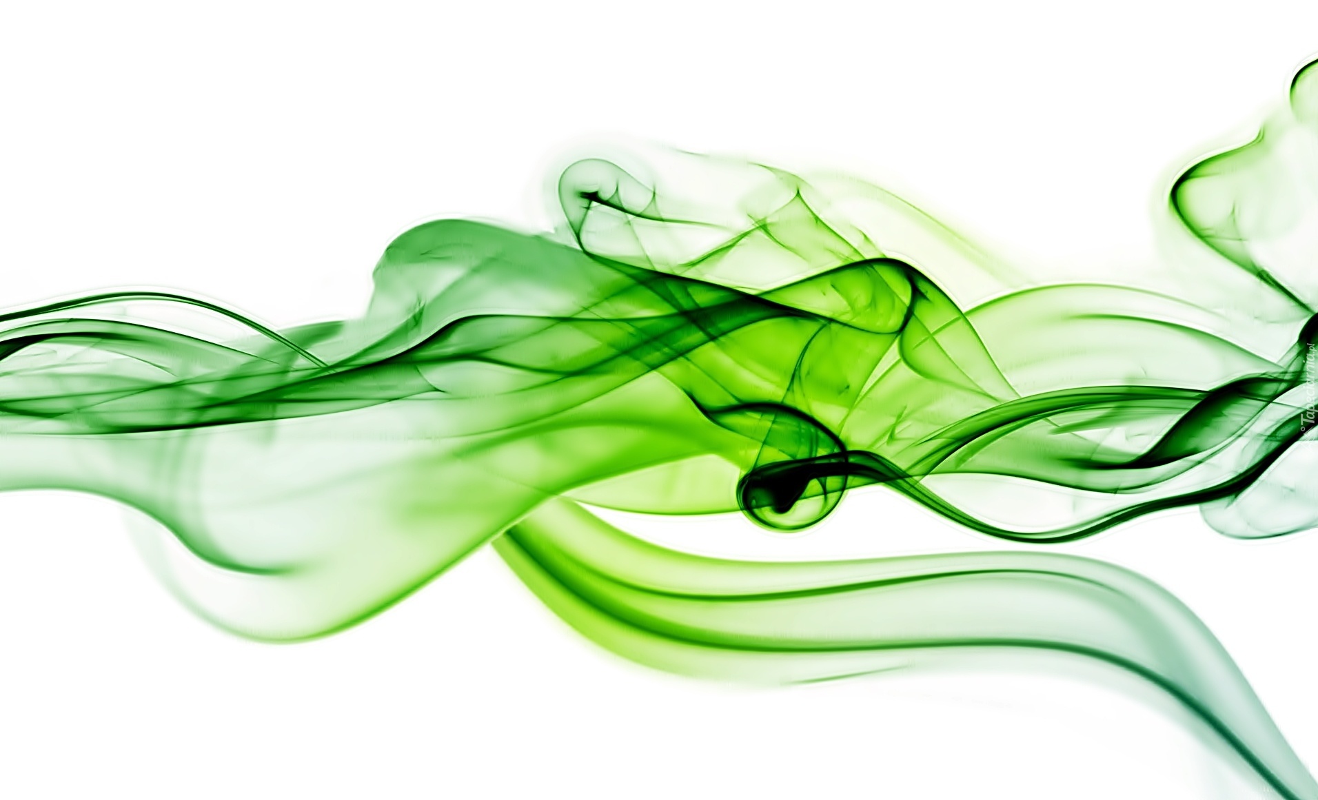 Zielony, Dym, Abstrakcja, Grafika