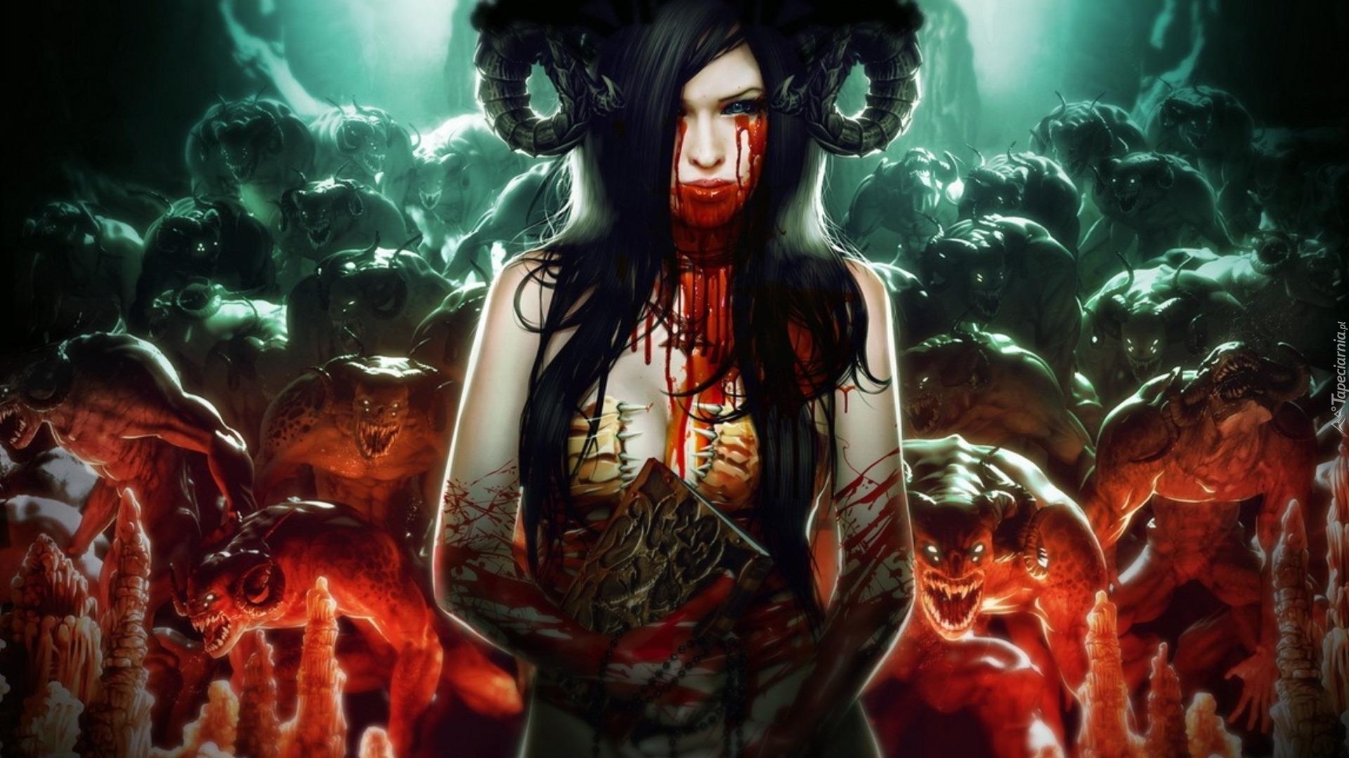 Kobieta, Krew, Demony