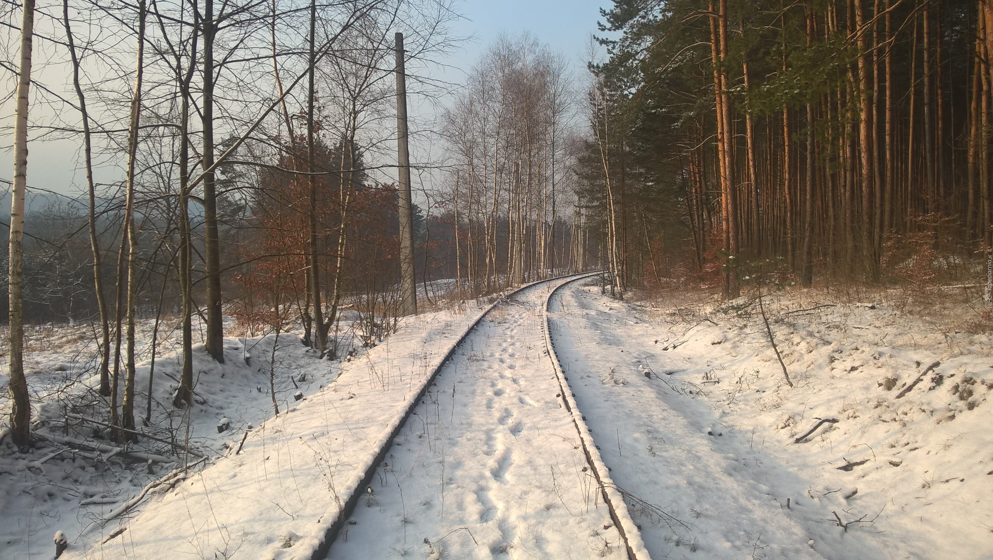 Zima, Opuszczona linia kolejowa