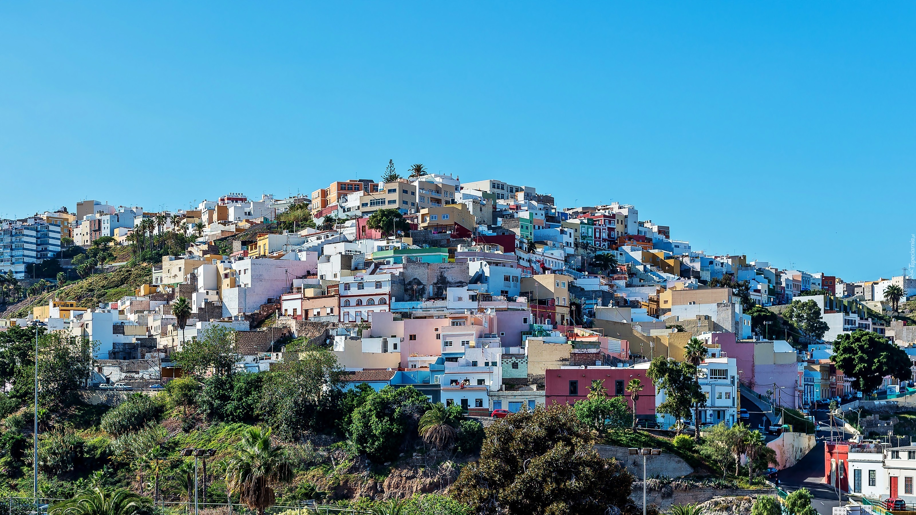 Las Palmas, Panorama, Miasta, Wyspy, Kanaryjskie