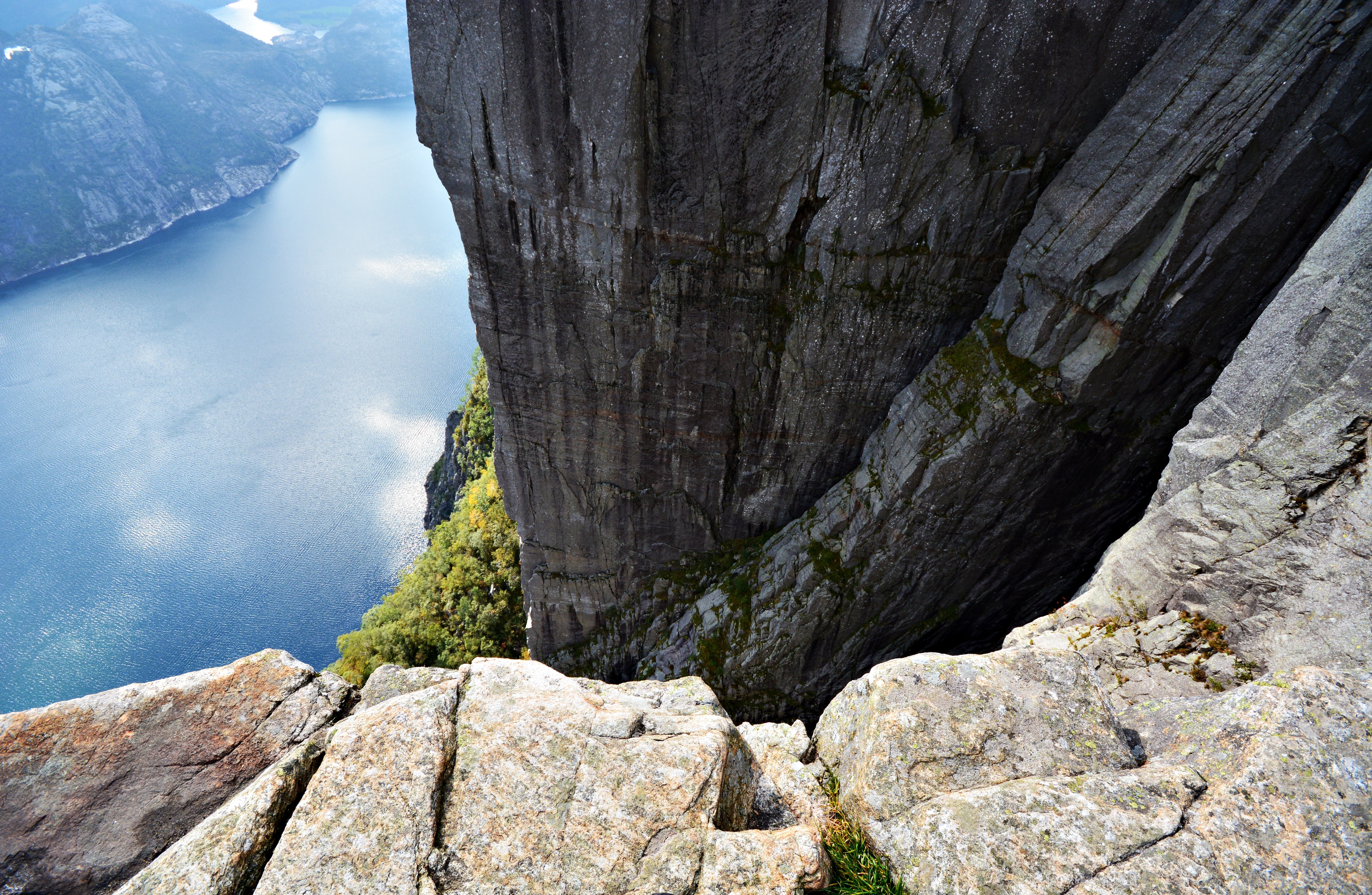 Fiord Lysefjorden, Klif Preikestolen, Norwegia