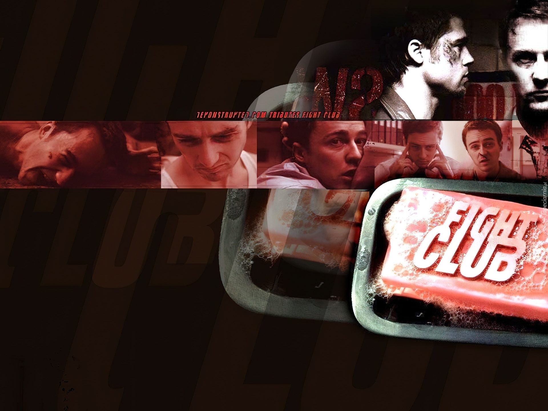 Edward Norton,fight club, twarze