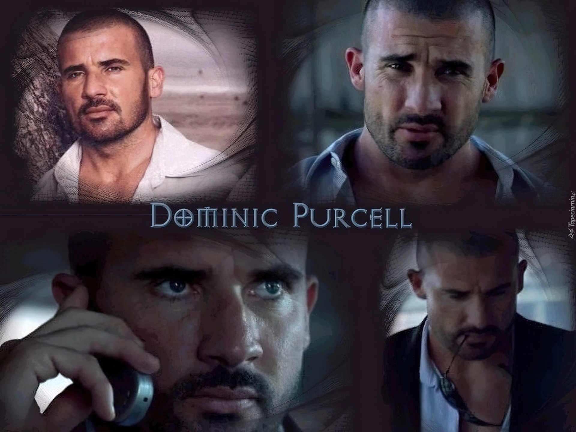 Dominic Purcell,okulary, komórka