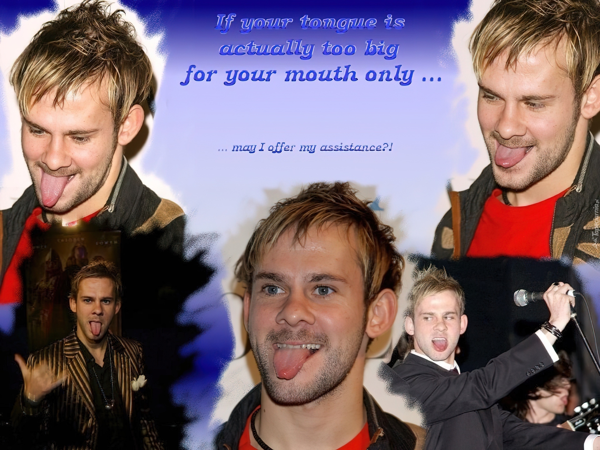 Dominic Monaghan,mikrofon, język