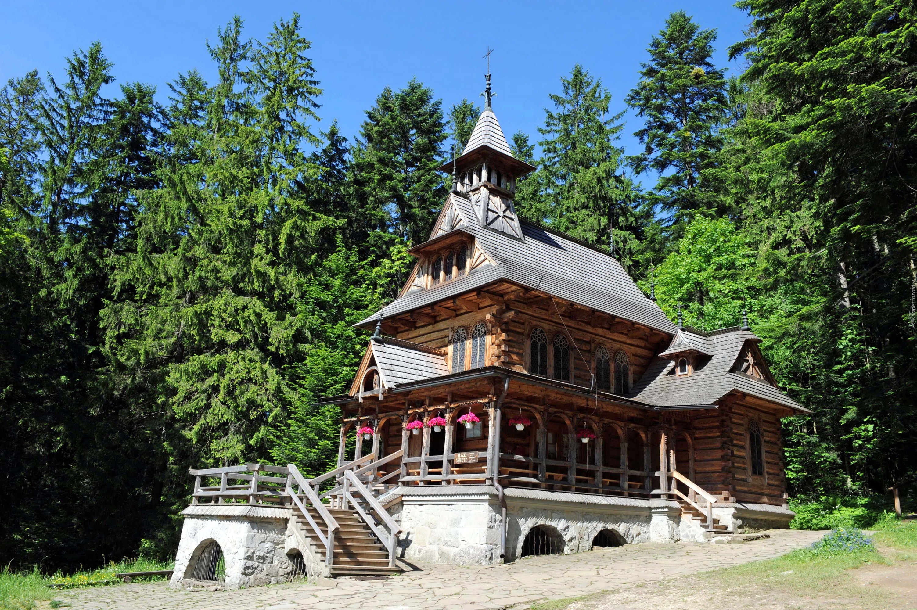 Polska, Zakopane, Jaszczurówka, Kaplica Najświętszego Serca Jezusa,  Kościół Zakopane