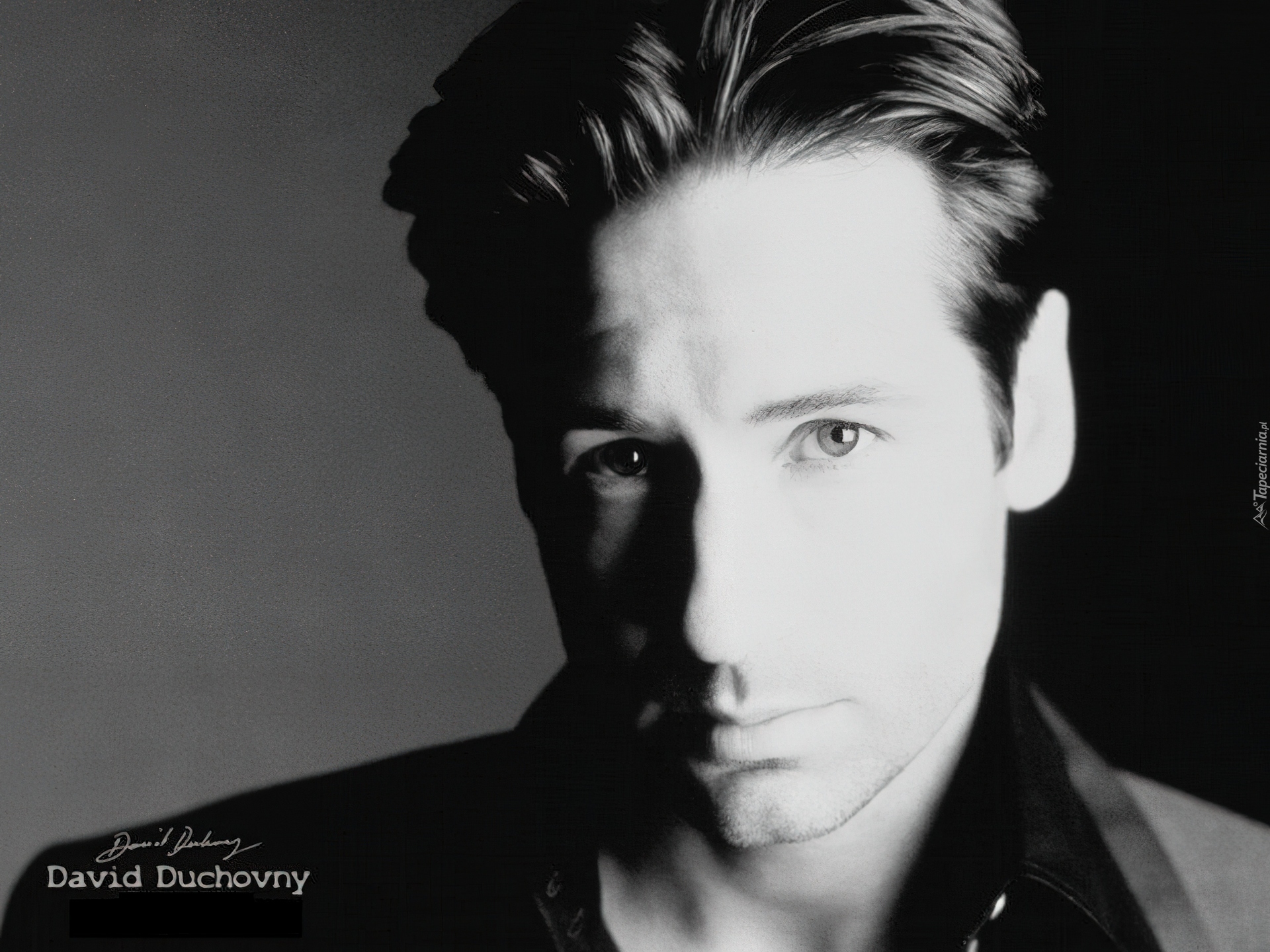 David Duchovny,ciemny strój