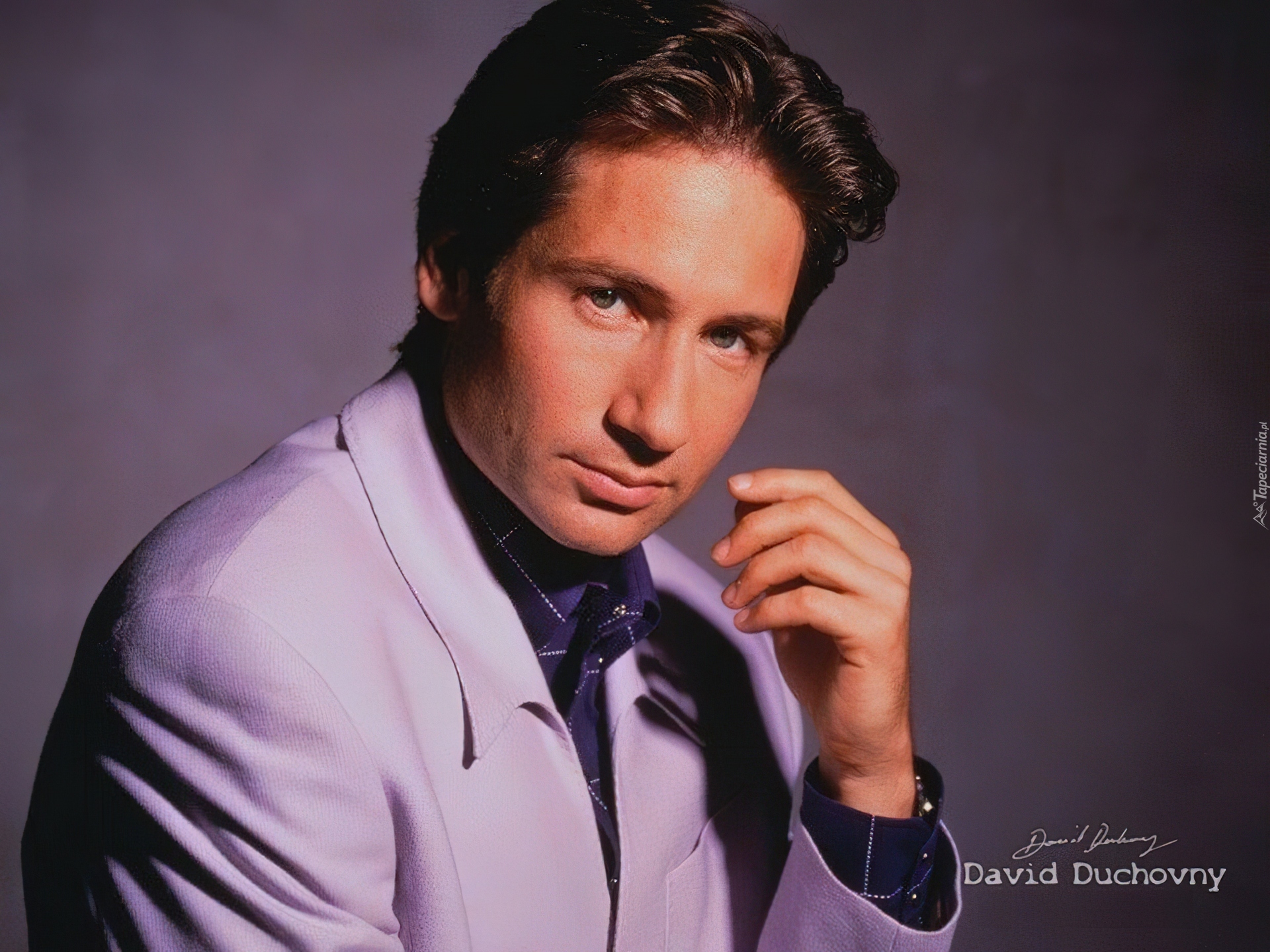 David Duchovny,koszula, marynarka