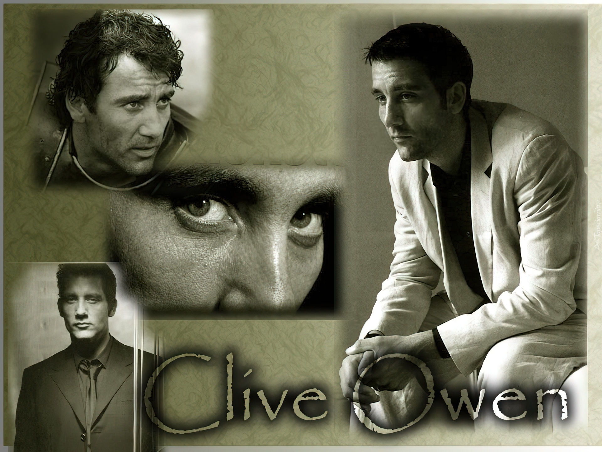 Clive Owen,jasny garnitur