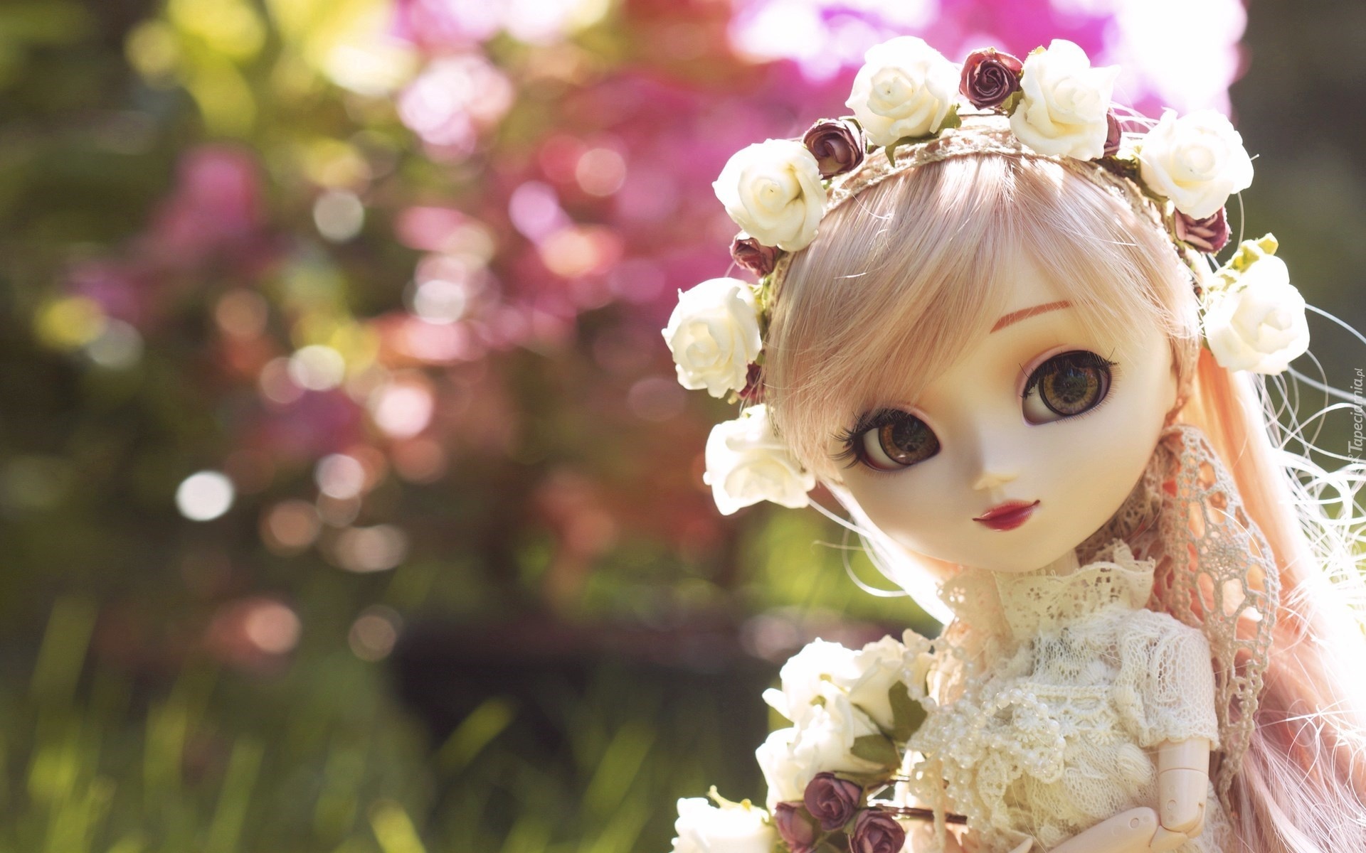 природа цветы кукла игрушка nature flowers doll toy скачать