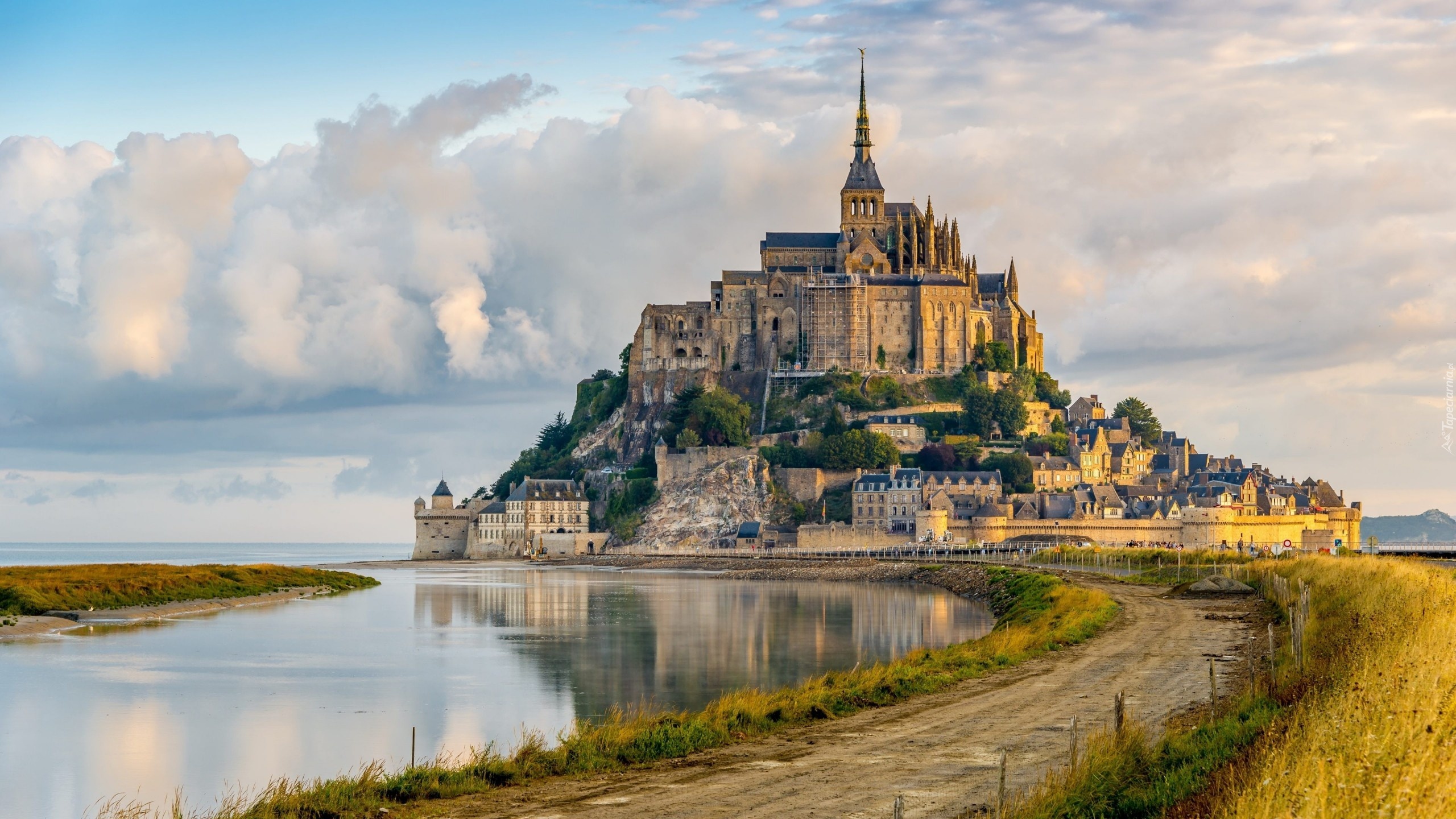 Mont, Saint, Michel, Normandia, Zamek