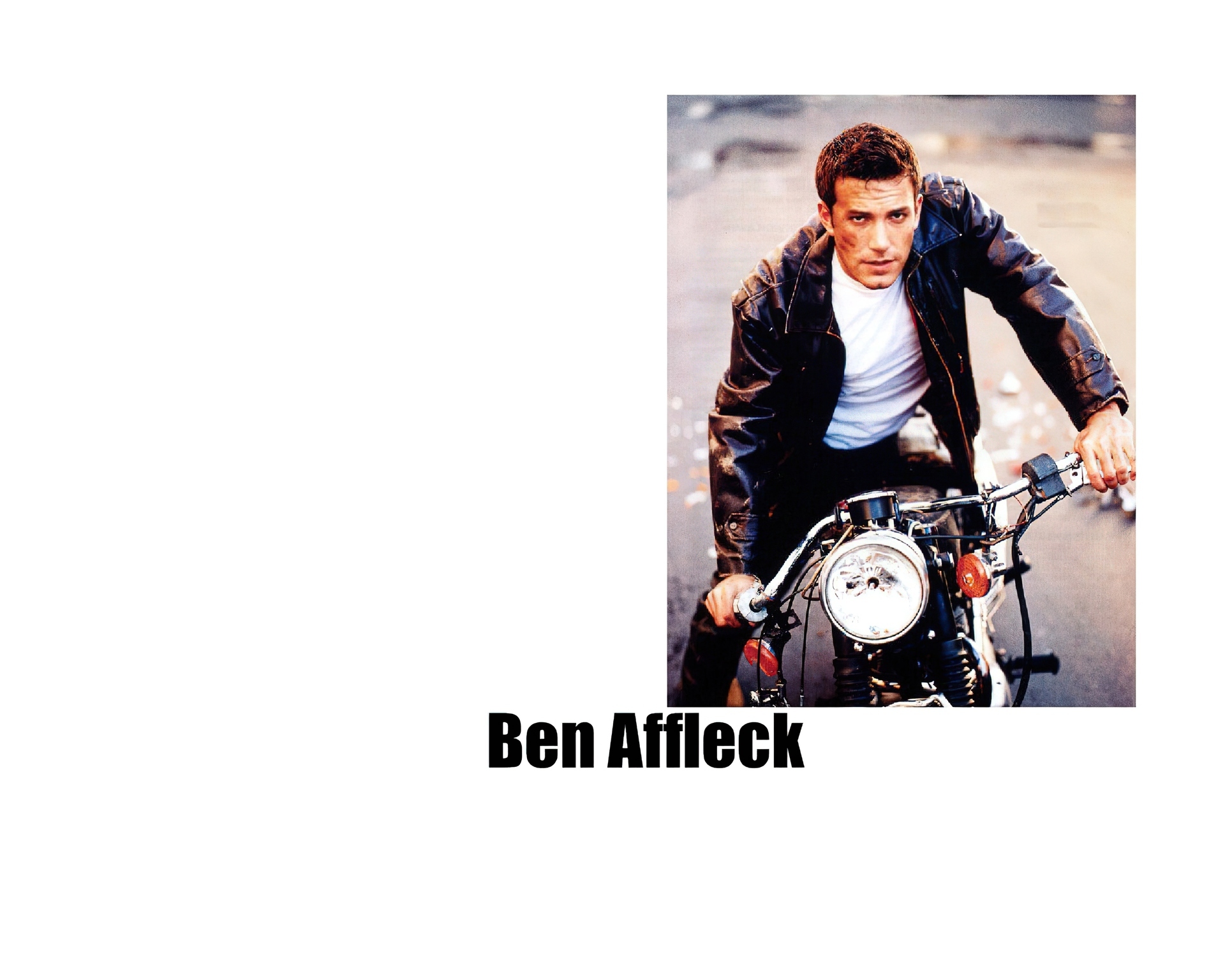 Ben Affleck,skóra, motor