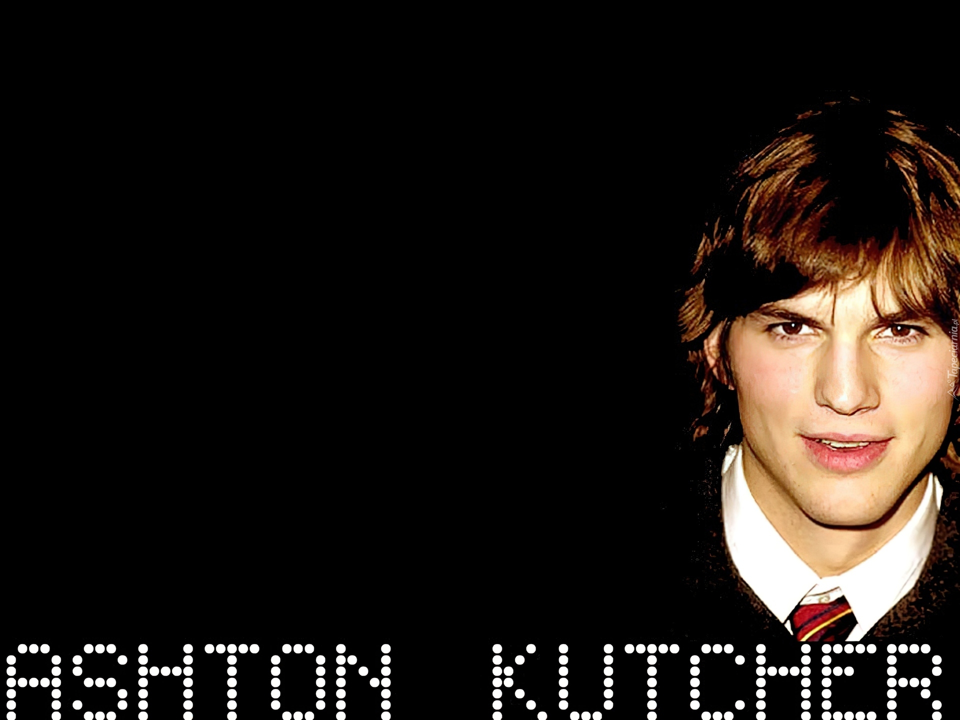 Ashton Kutcher,brązowe, oczy