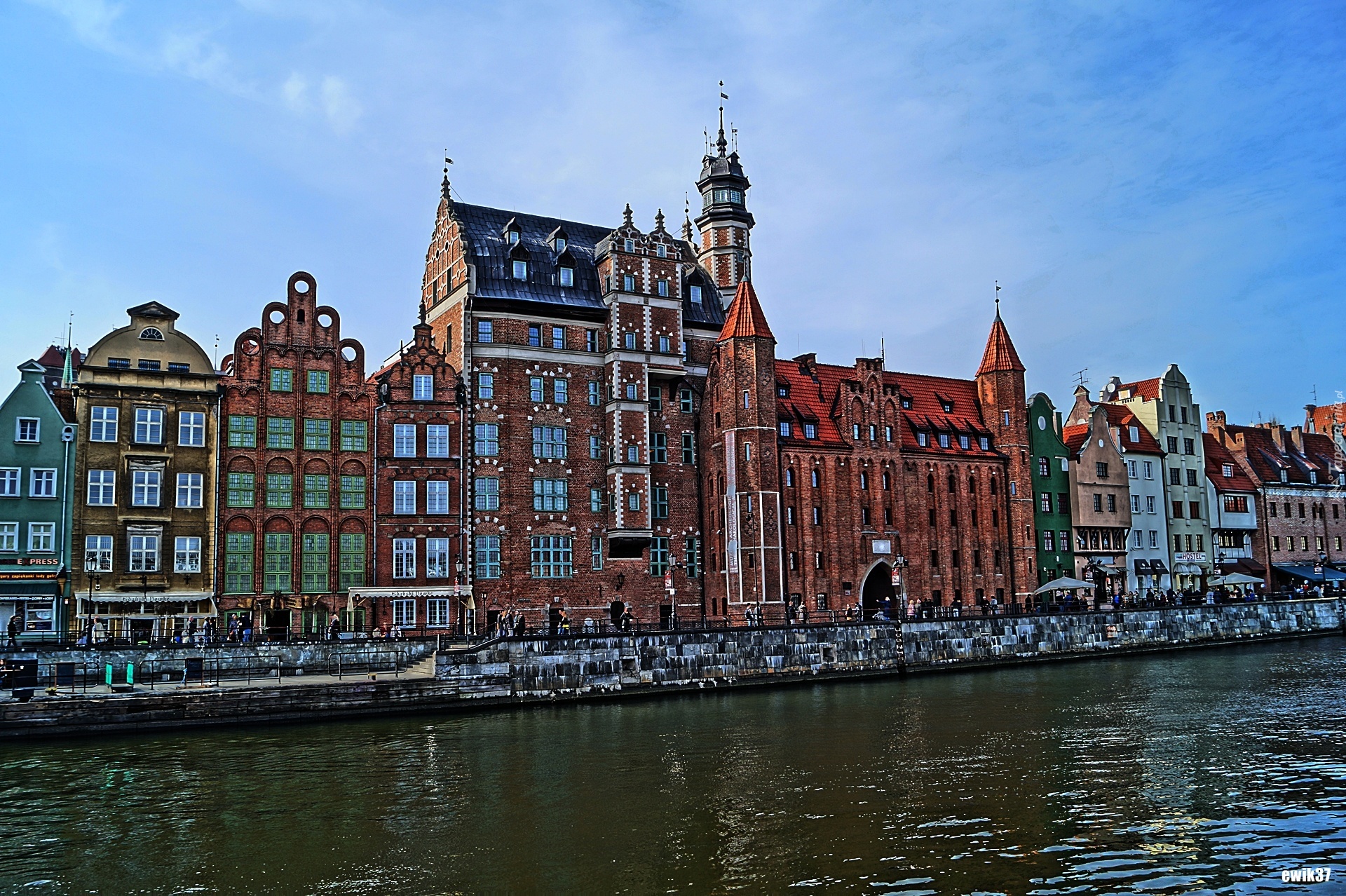 Gdańsk, Motława, Kamieniczki