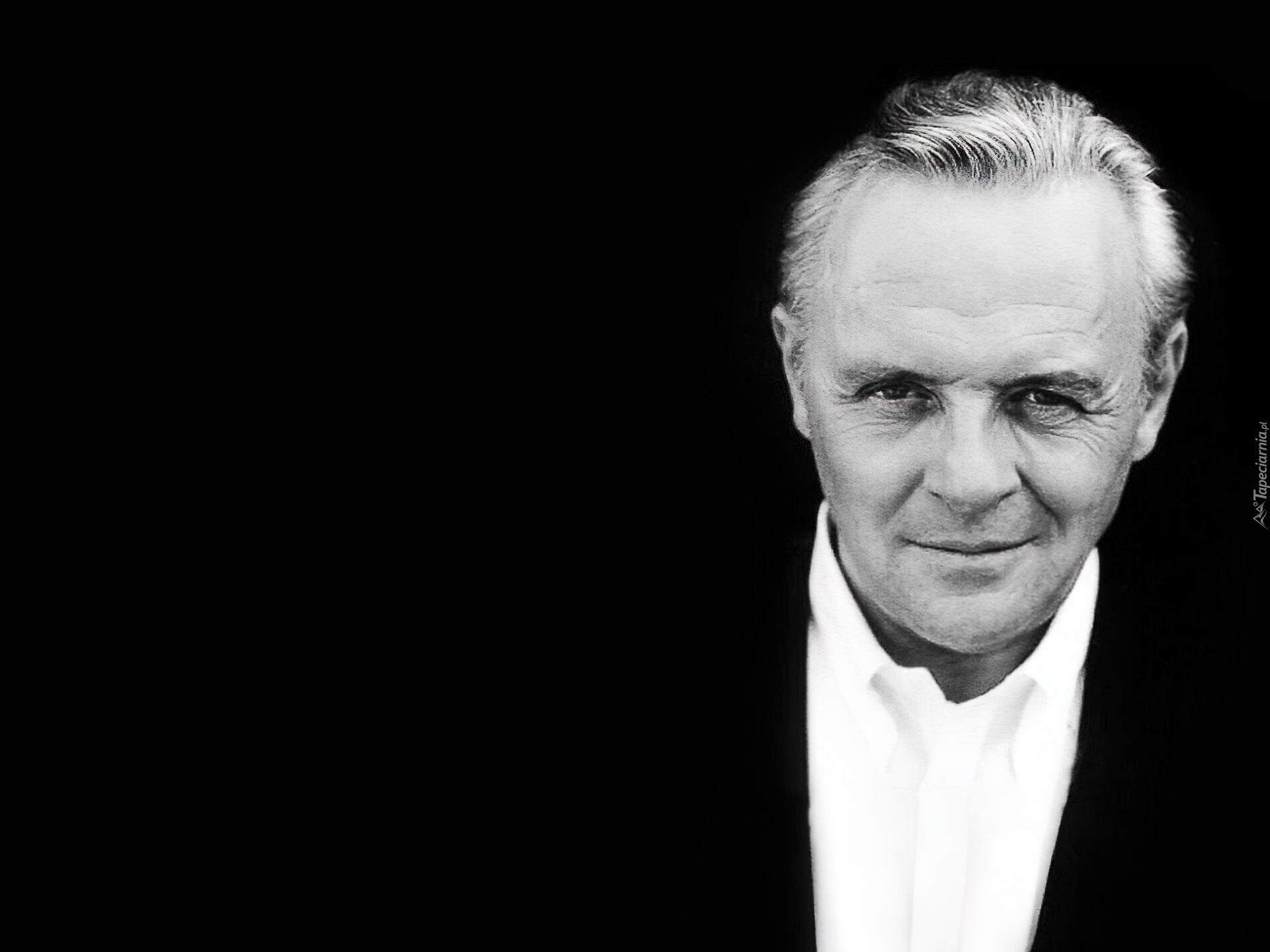 Anthony Hopkins,twarz, siwizna