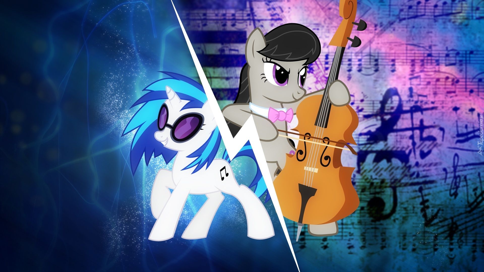 MLP, My little pony, Octavia, Vinyl Scratch