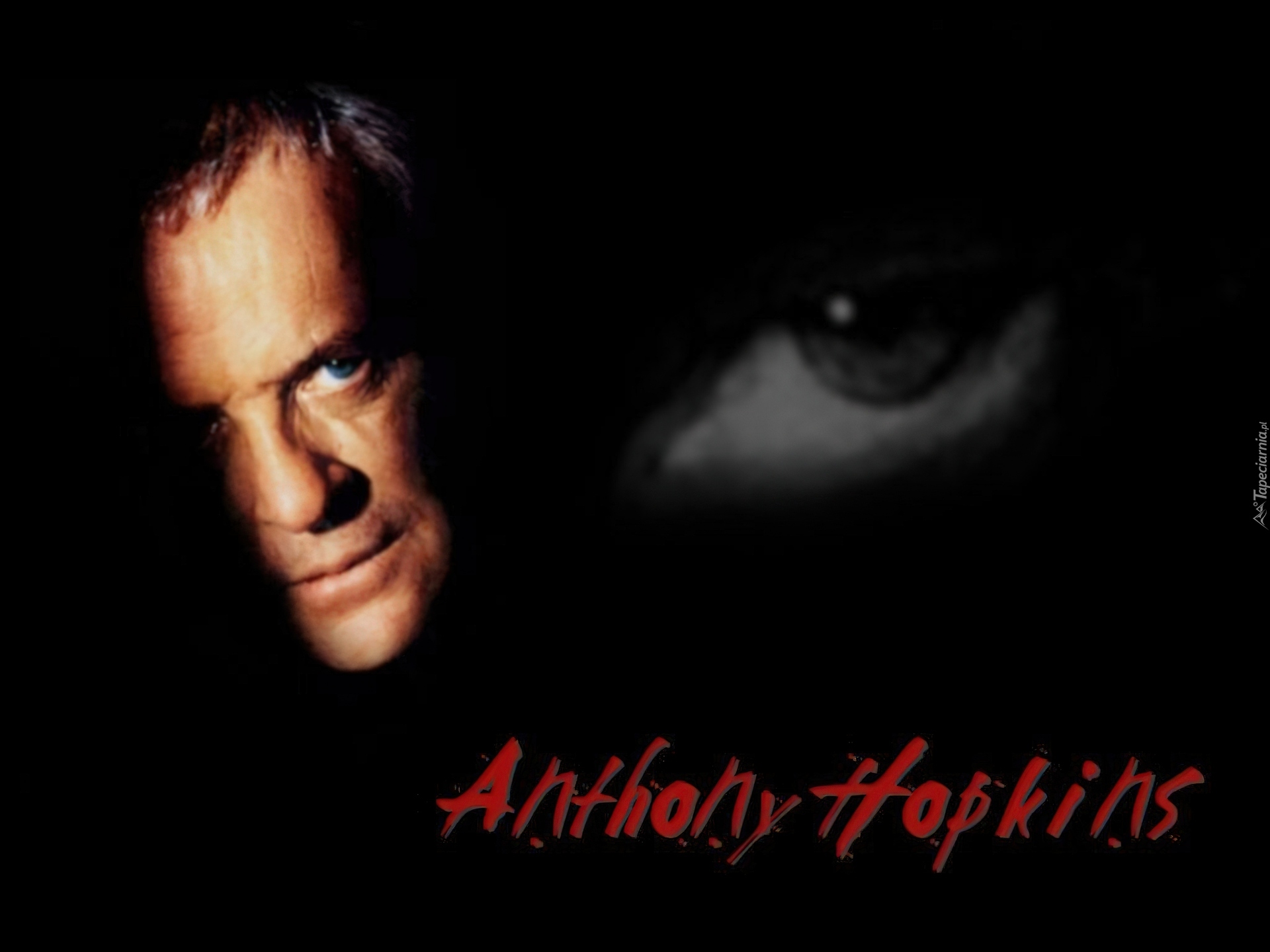 Anthony Hopkins,twarz, oko